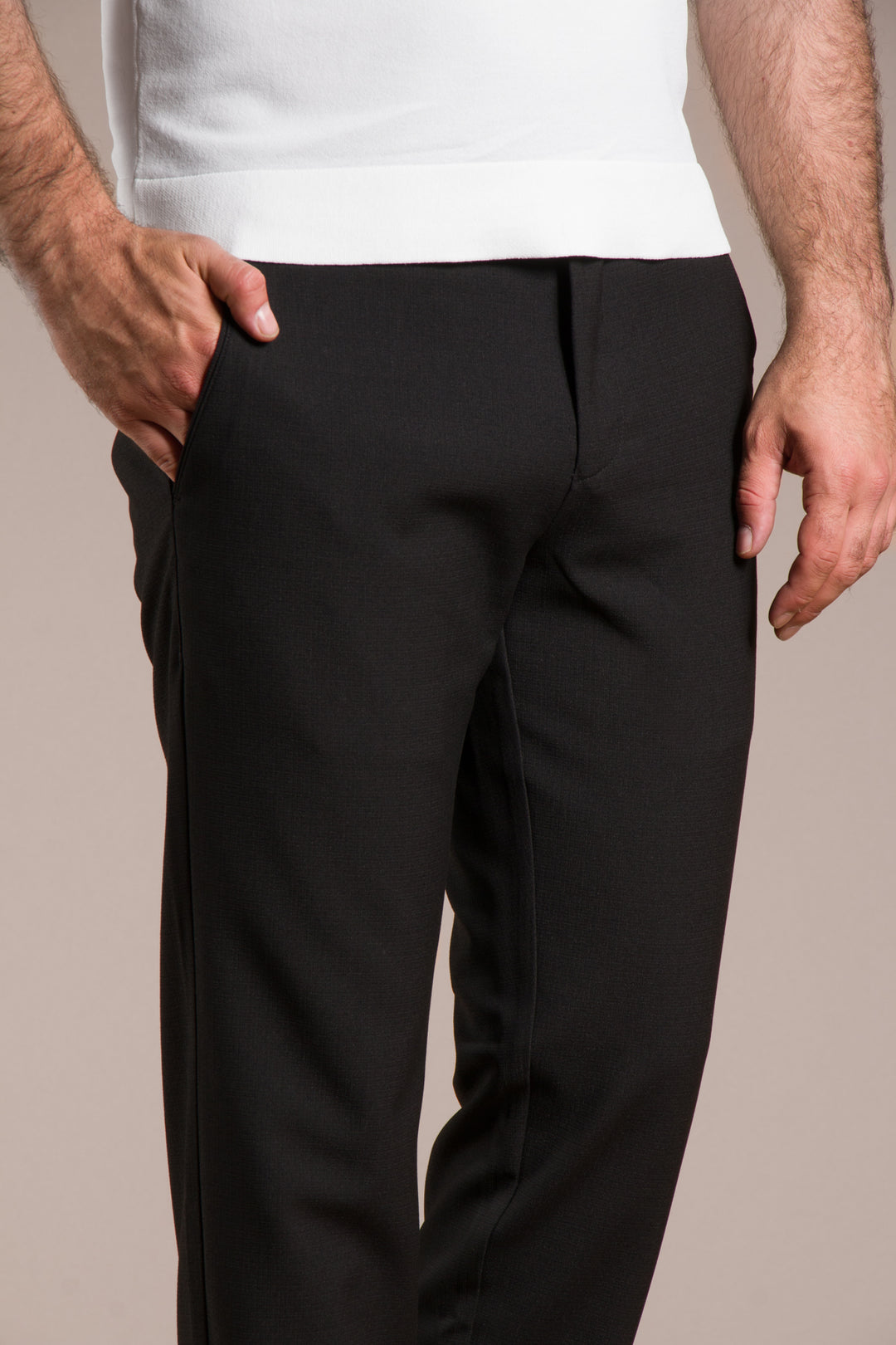 Granada Ribanalı Slim Fit Keten Pantolon