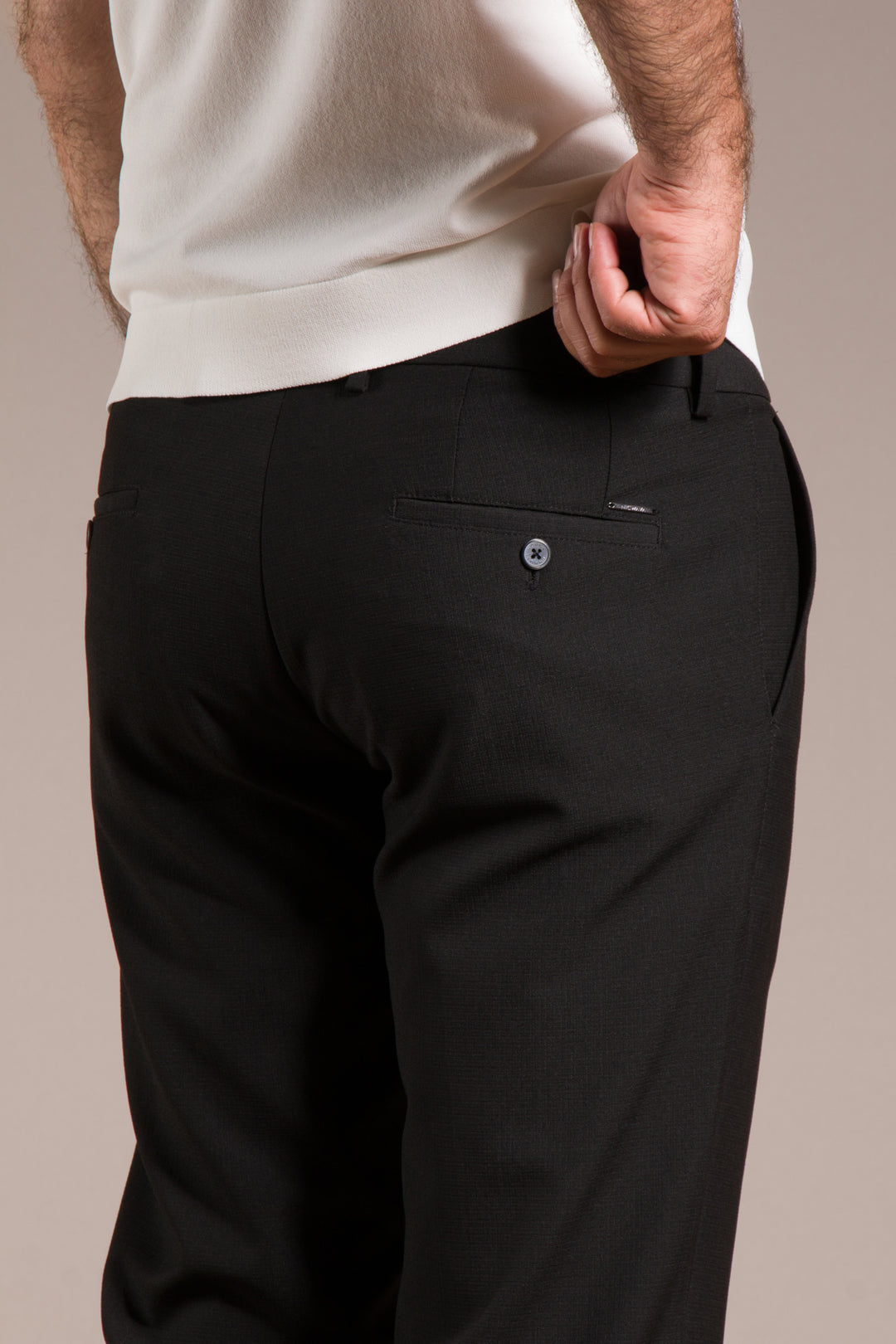 Granada Ribanalı Slim Fit Keten Pantolon