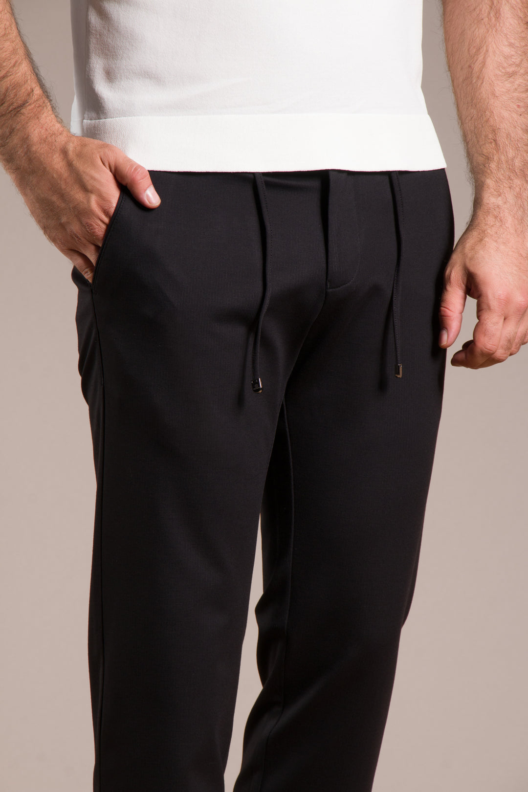 Çizgili Penye Lastikli Jogger