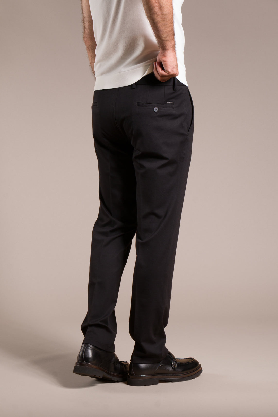 Çizgili Penye Regular Fit Keten Pantolon