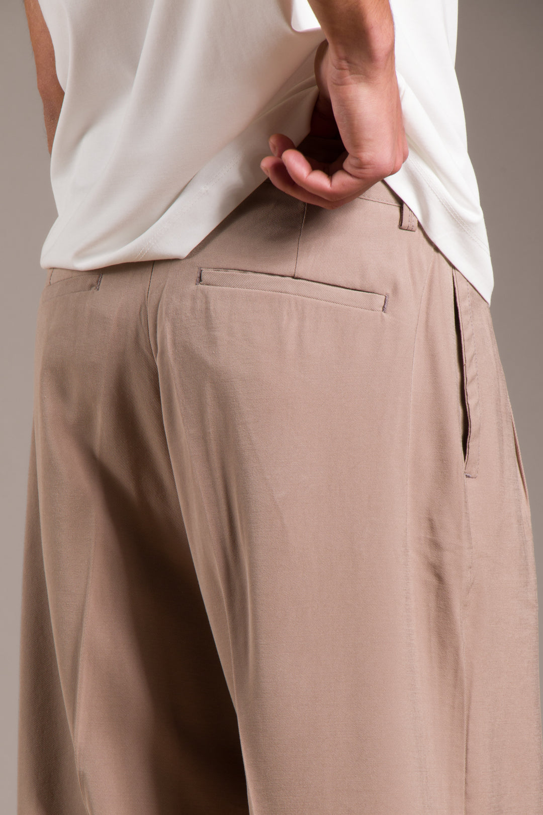 Bej Modal Baggy Pantolon