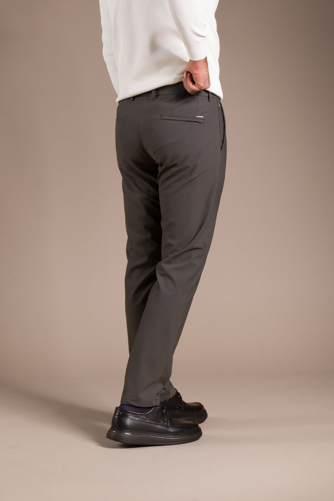 Haki Ribanalı Kolombiya Slim Fit Pantolon