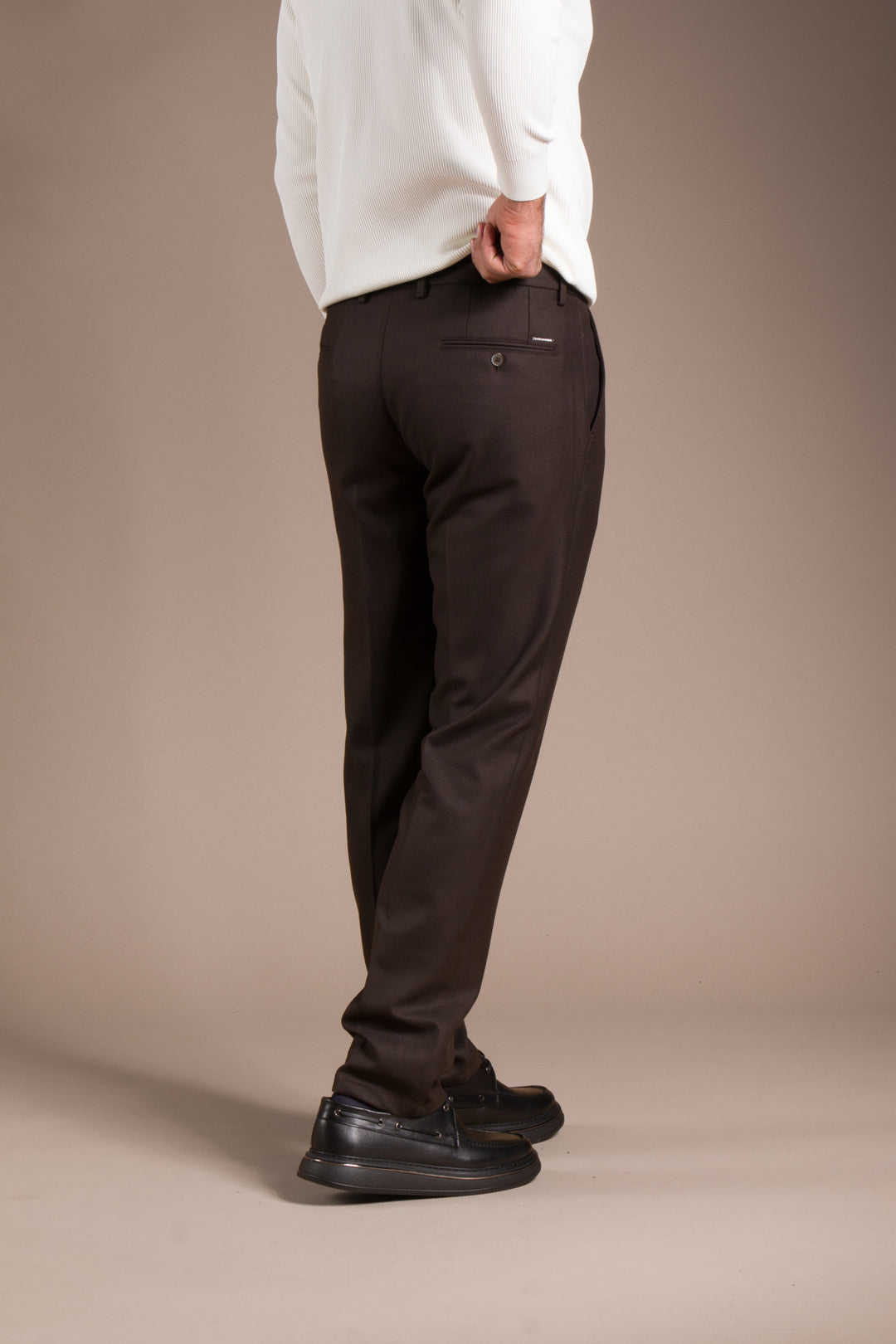 Kahve Kaşe Regular Fit Pantolon
