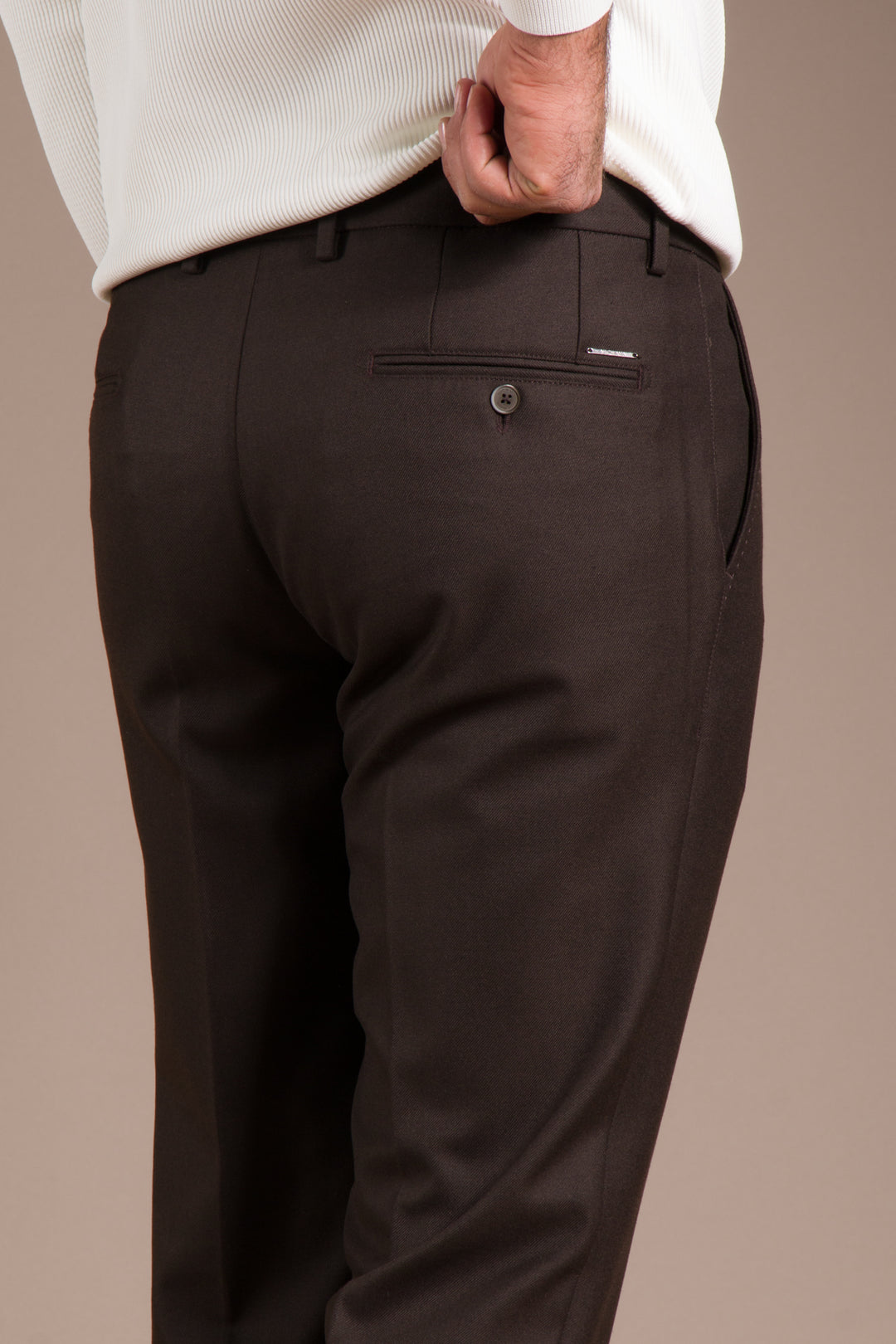 Kahve Kaşe Regular Fit Pantolon