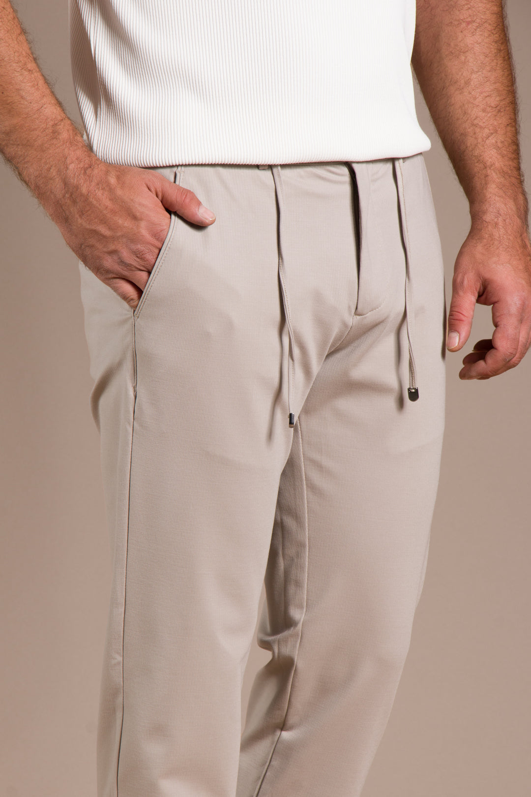 Taş Çizgili Penye Lastikli Jogger