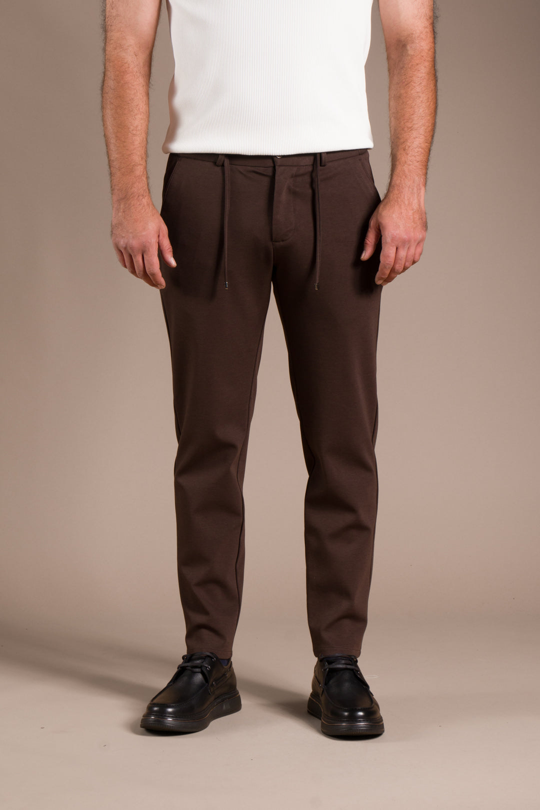 Kahve Vegas Lastikli Slim Fit Jogger