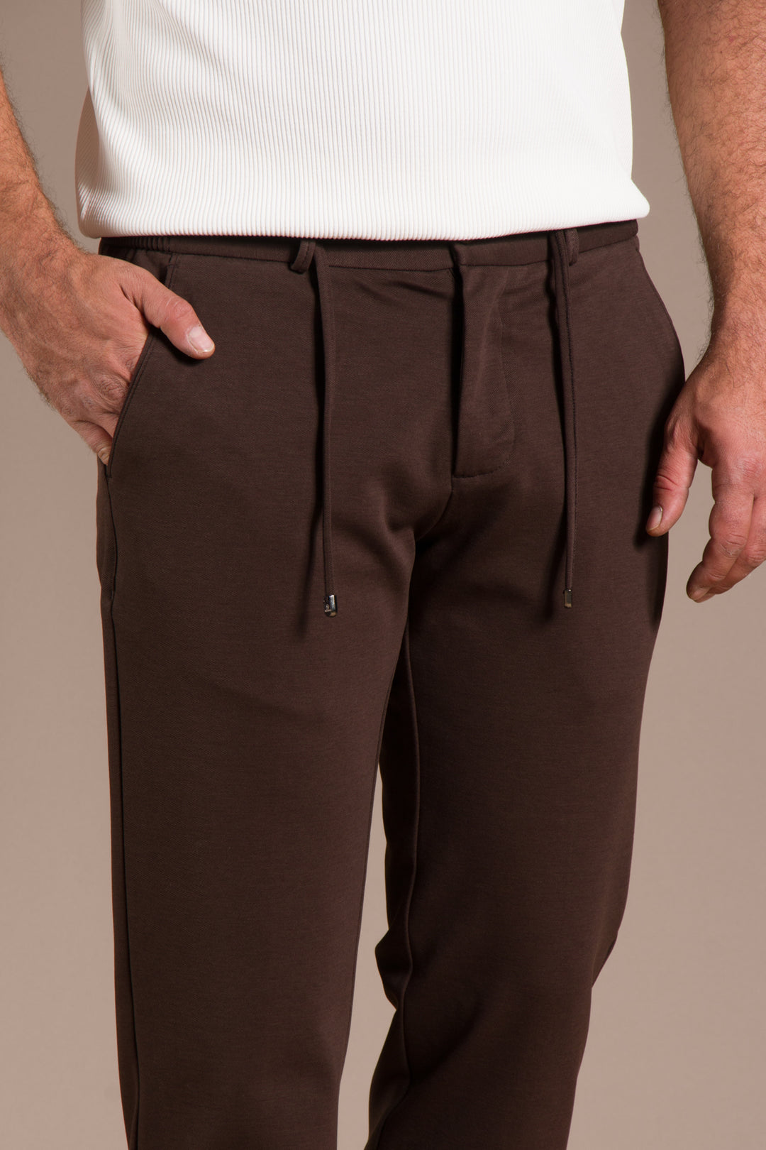 Kahve Vegas Lastikli Slim Fit Jogger