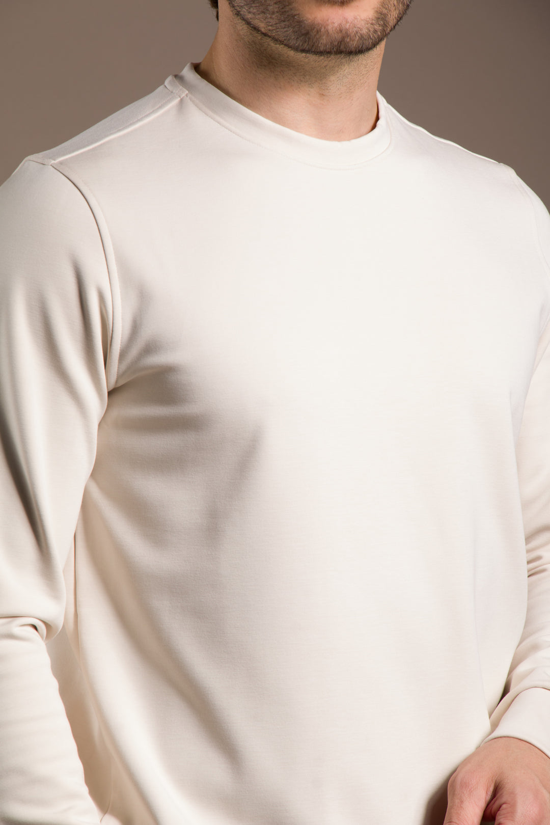 Taş Dokulu Basic Sweatshirt