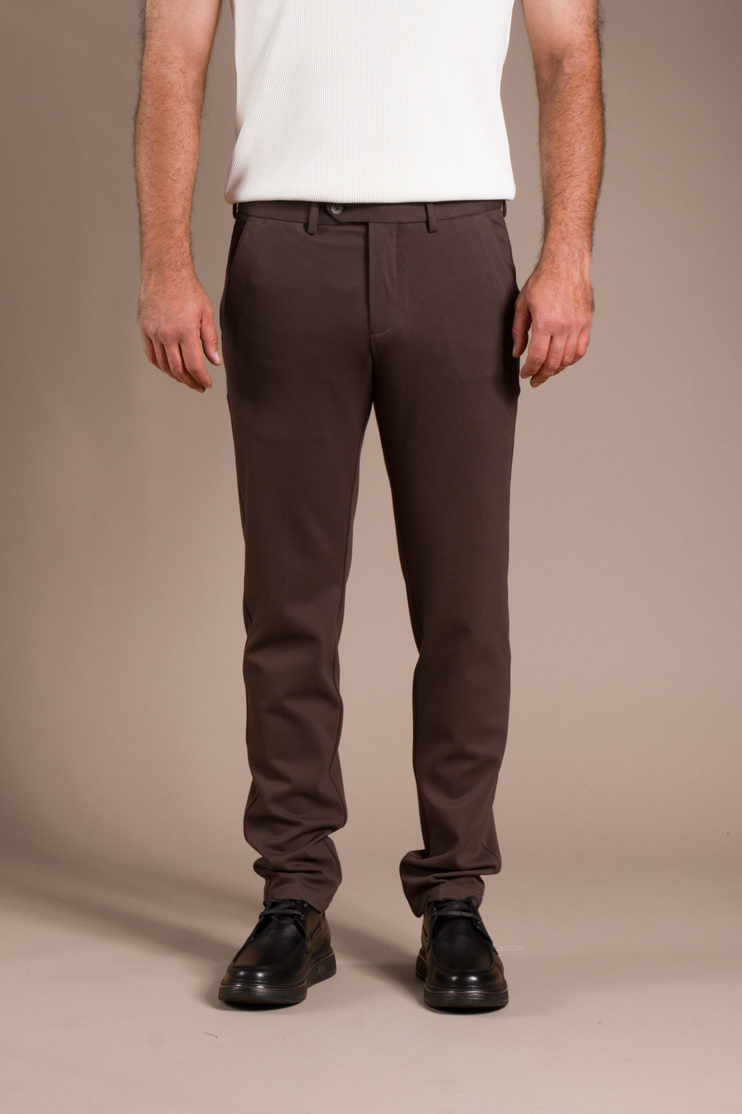 Haki Monaco Ribanalı Slim Fit Pantolon