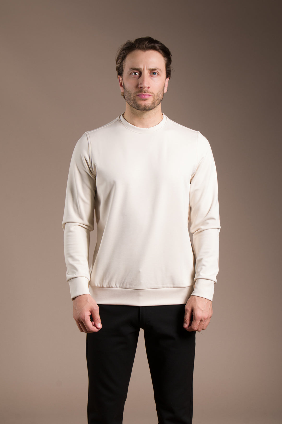 Taş Dokulu Basic Sweatshirt