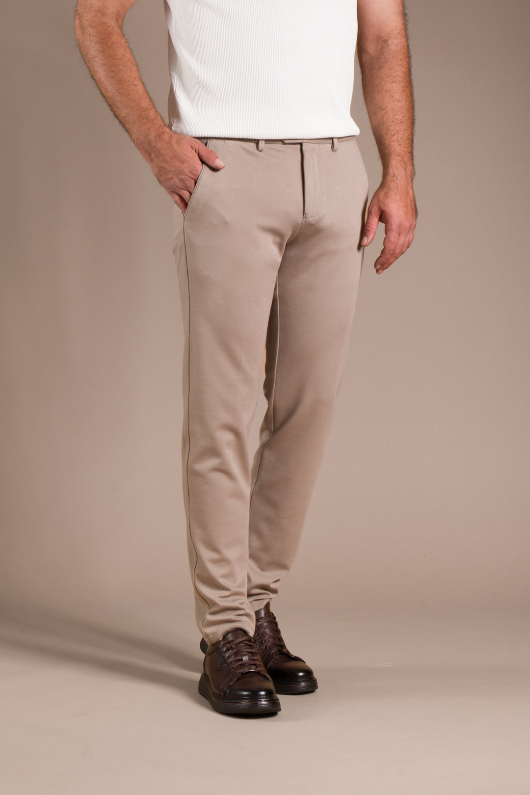 Vizon Monaco Ribanalı Slim Fit Pantolon