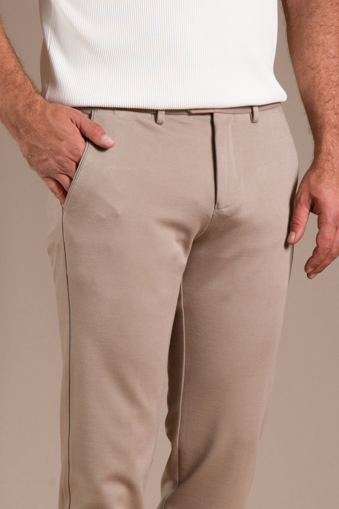 Vizon Monaco Ribanalı Slim Fit Pantolon