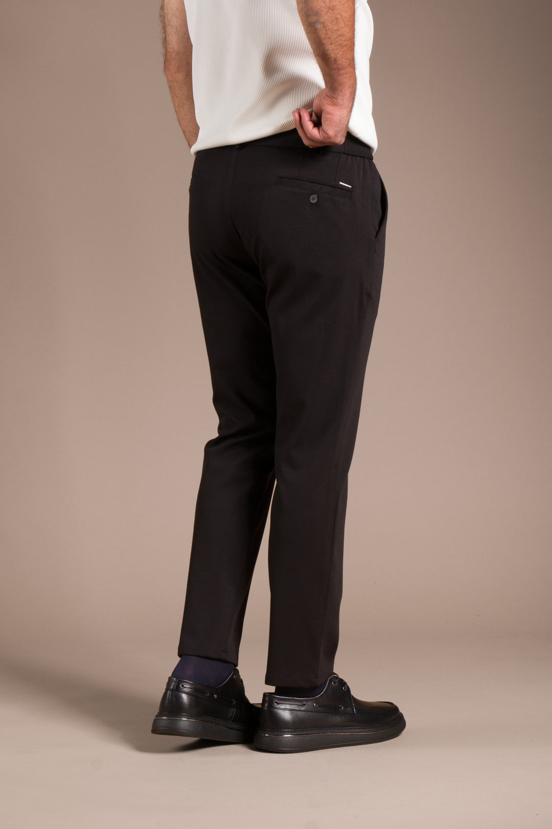 Siyah Vegas Lastikli Slim Fit Jogger