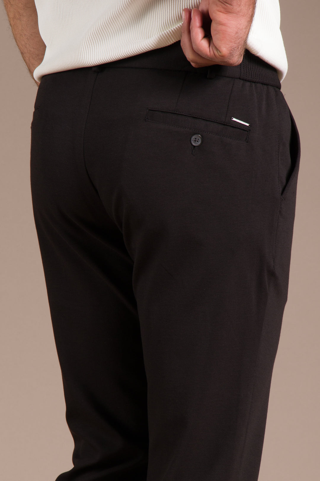 Siyah Vegas Lastikli Slim Fit Jogger