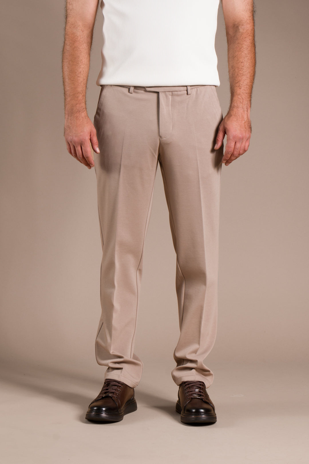 Bej Vegas Regular Fit Pantolon