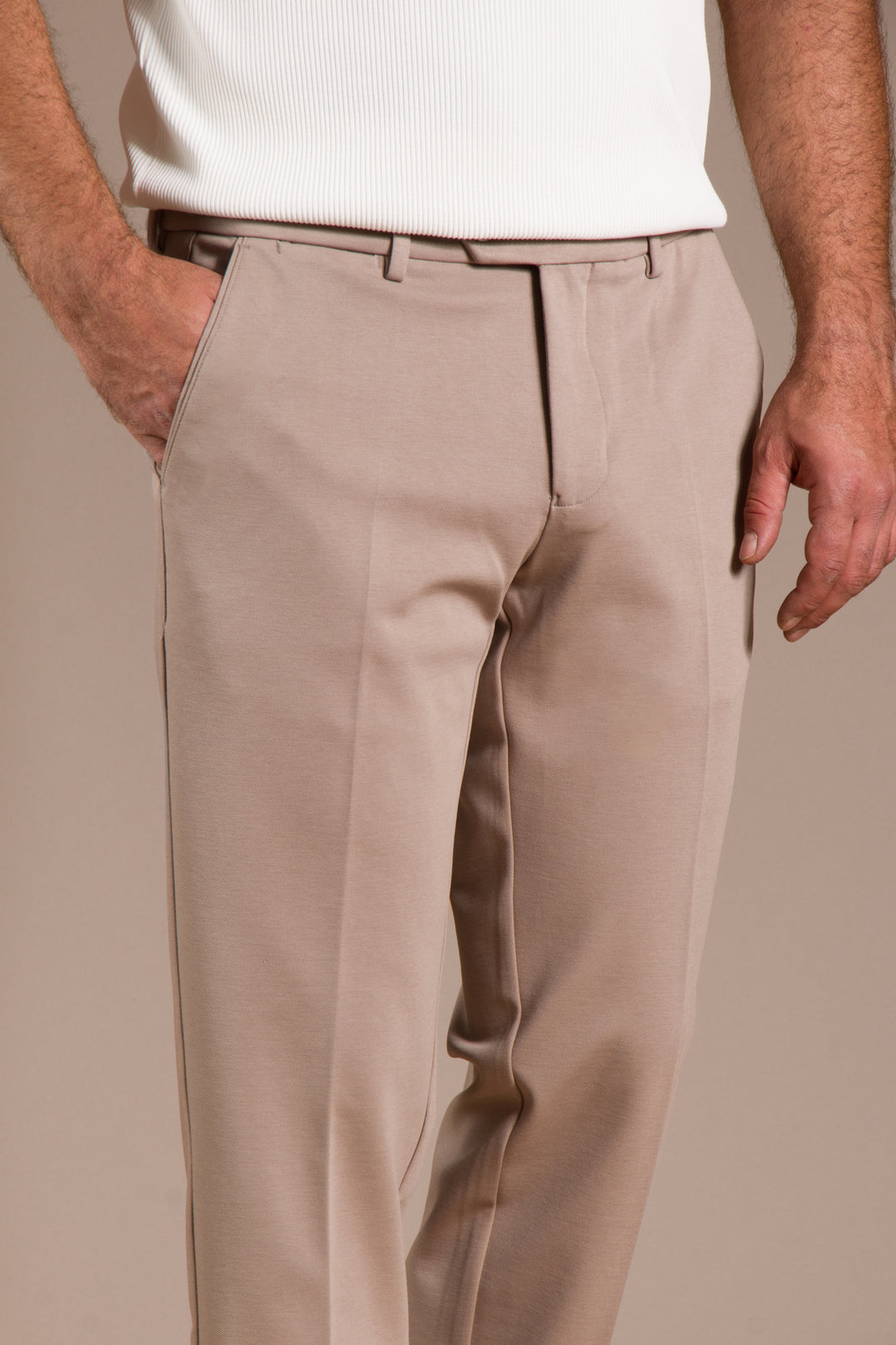 Bej Vegas Regular Fit Pantolon