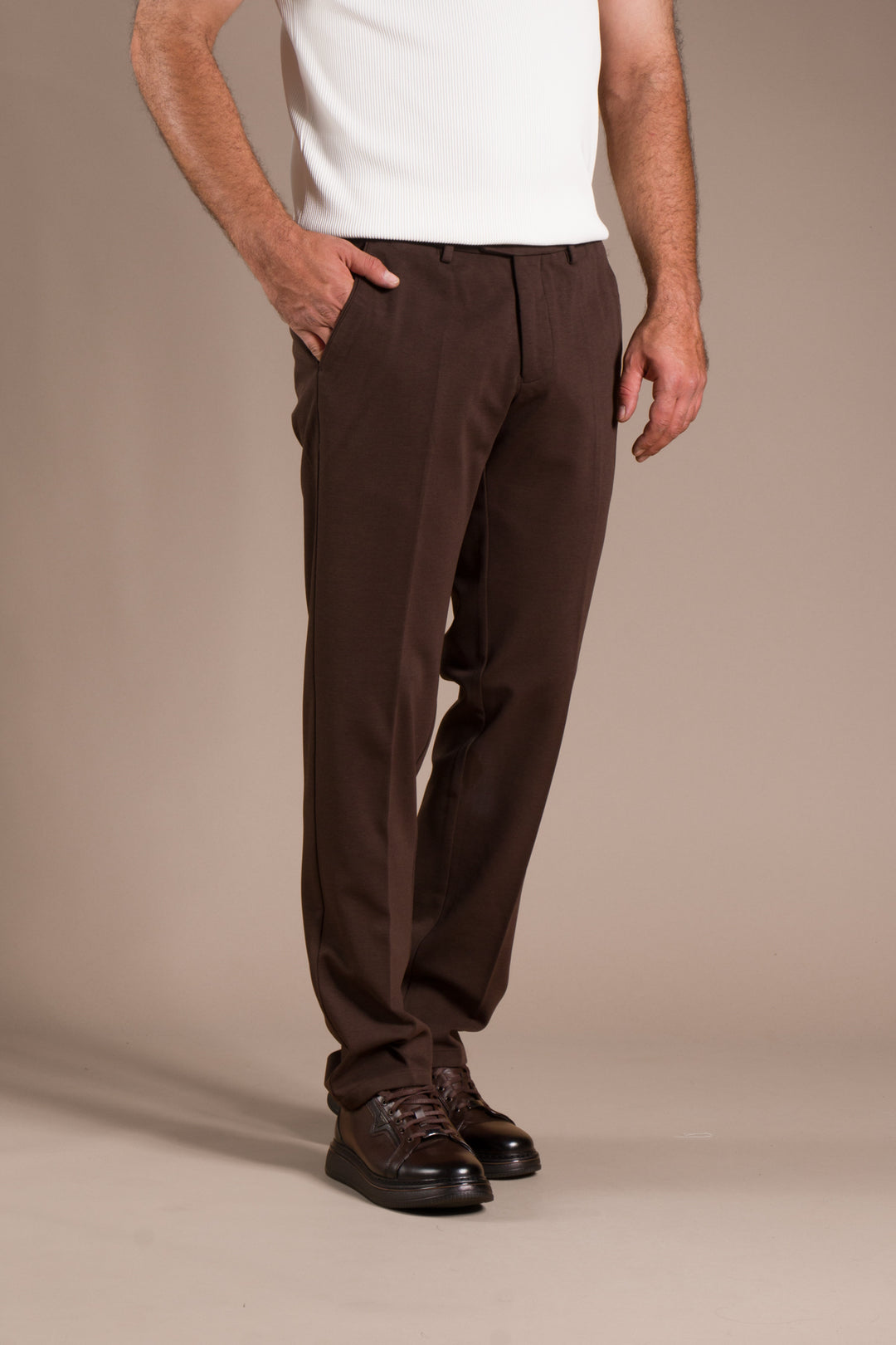 Kahve Vegas Regular Fit Pantolon