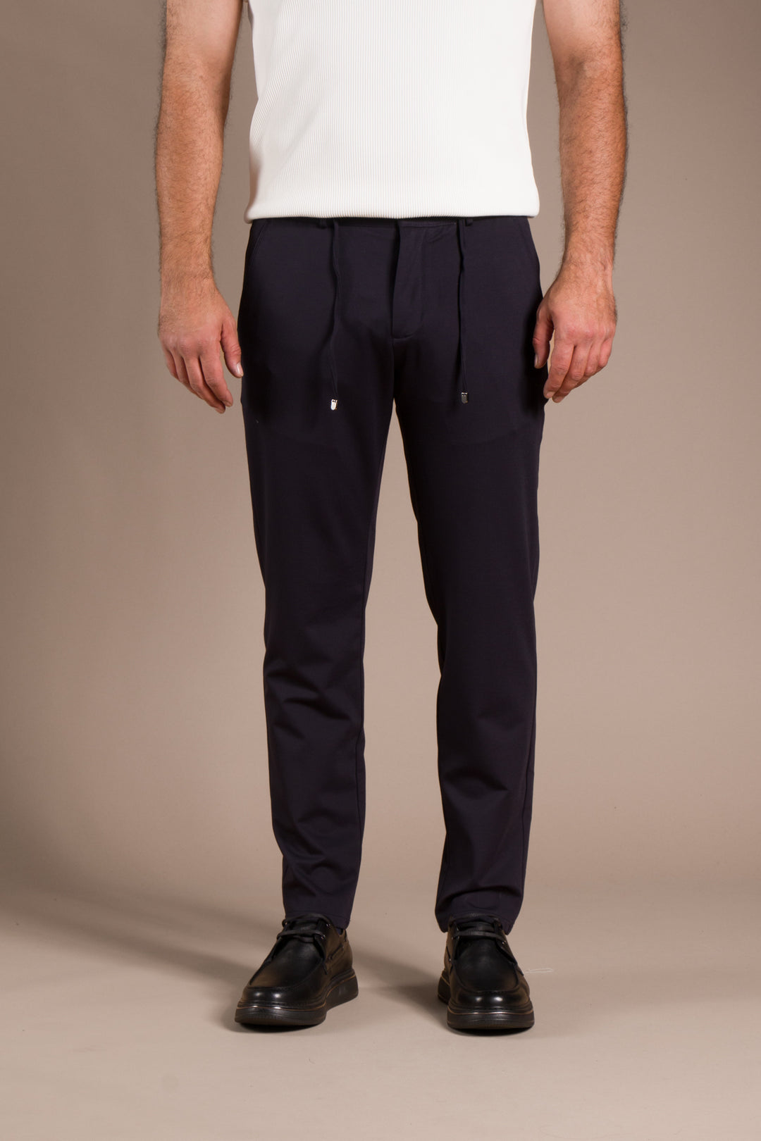 Lacivert Nicole Lastikli Slim Fit Jogger