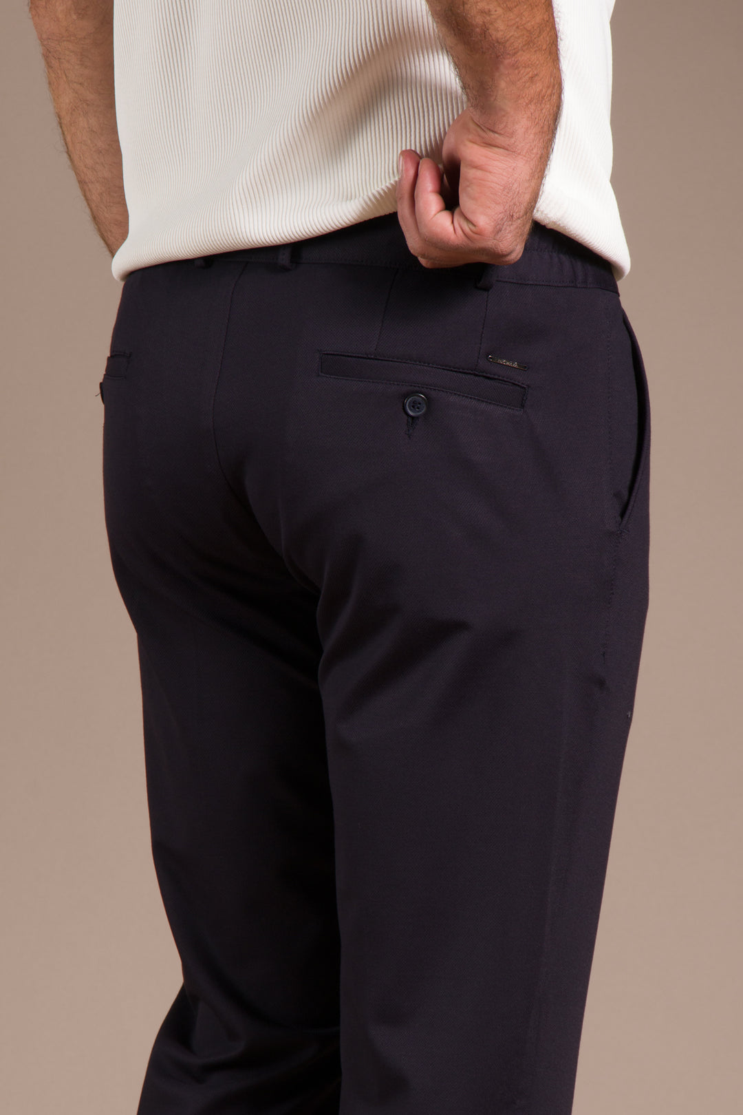 Lacivert Nicole Lastikli Slim Fit Jogger