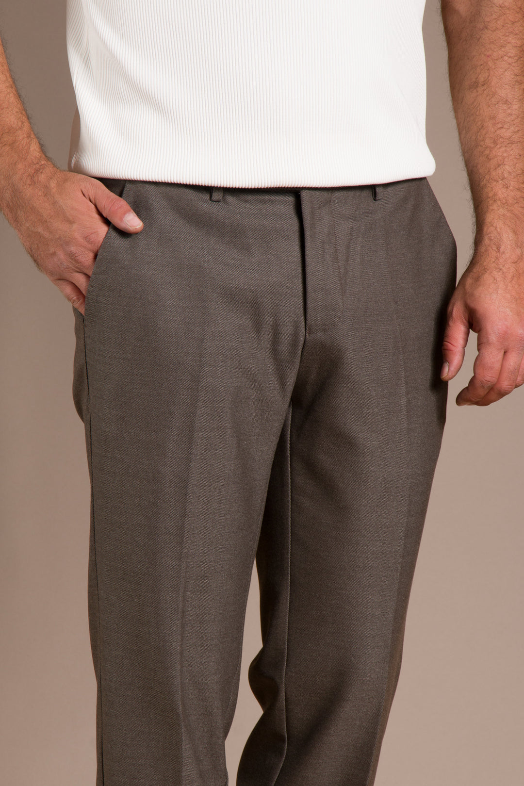 Vizon Kaşe Regular Fit Pantolon