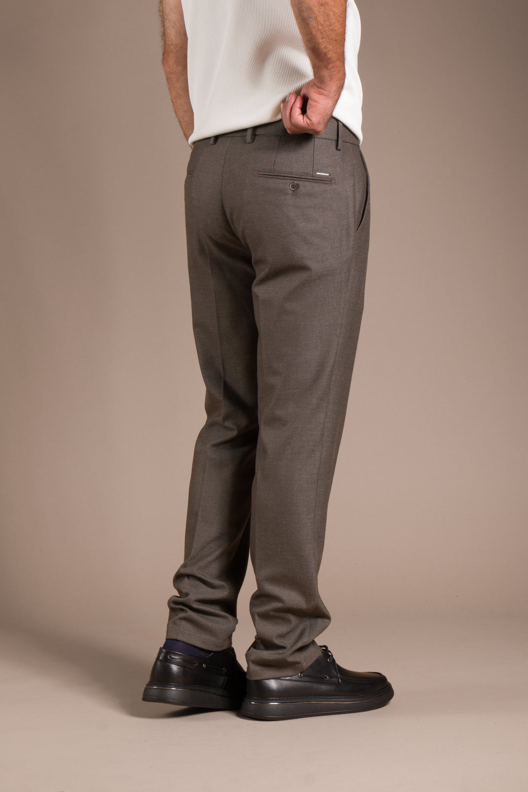 Vizon Kaşe Regular Fit Pantolon