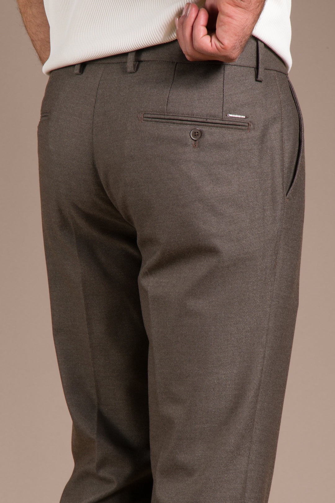 Vizon Kaşe Regular Fit Pantolon