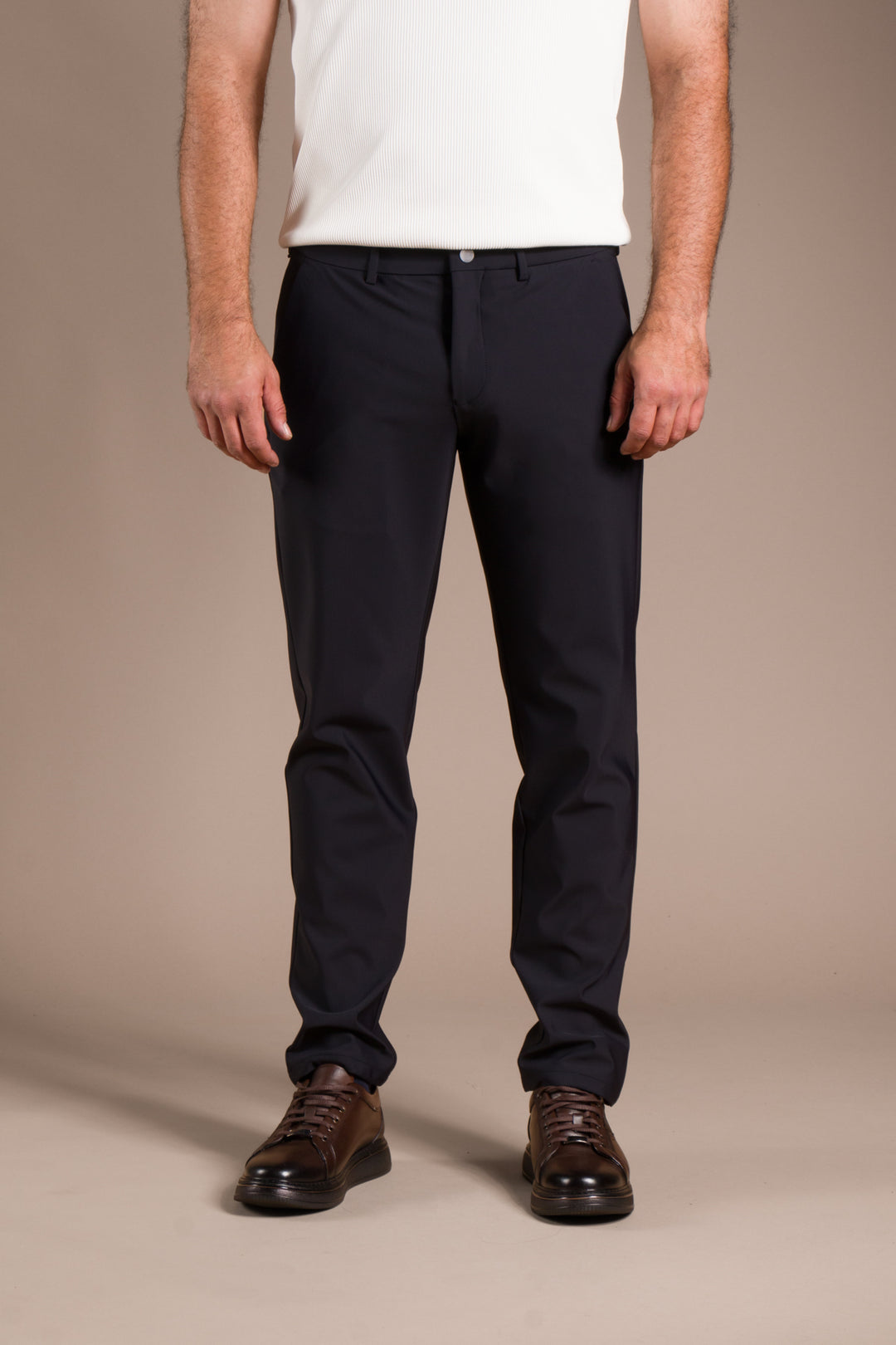 Lacivert Ribanalı Kolombiya Slim Fit Pantolon