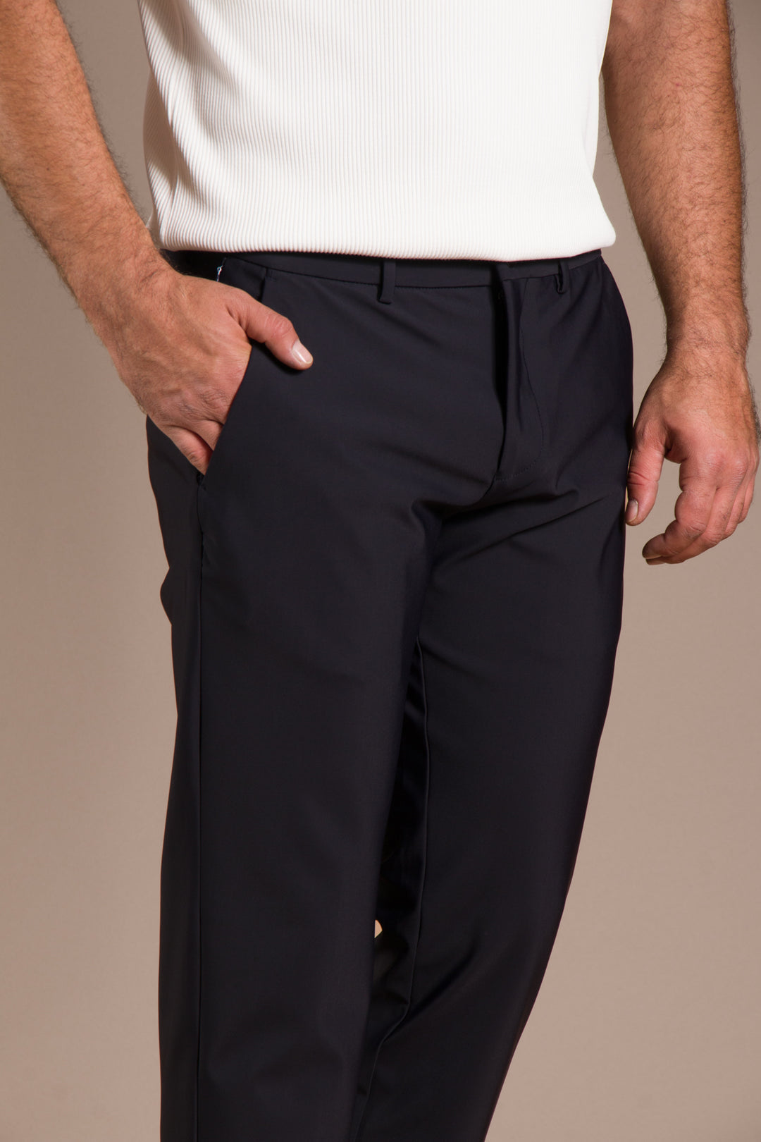 Lacivert Ribanalı Kolombiya Slim Fit Pantolon