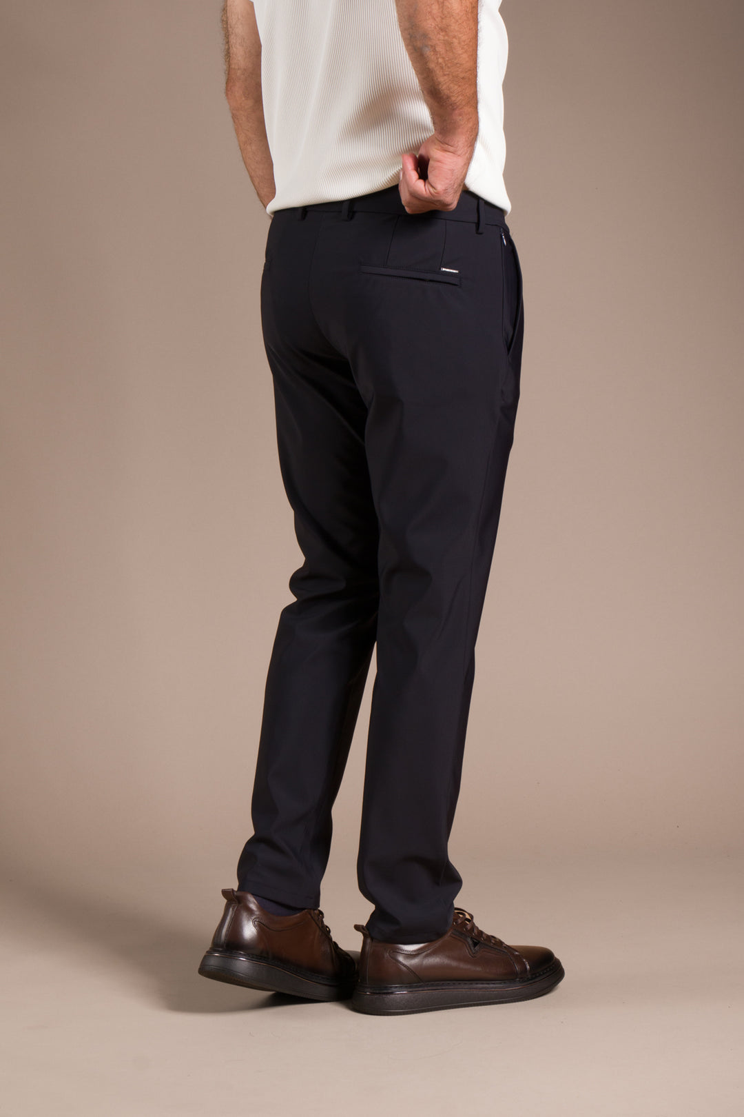 Lacivert Ribanalı Kolombiya Slim Fit Pantolon