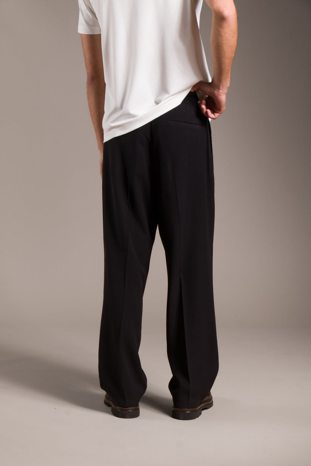 Siyah Modal Baggy Pantolon