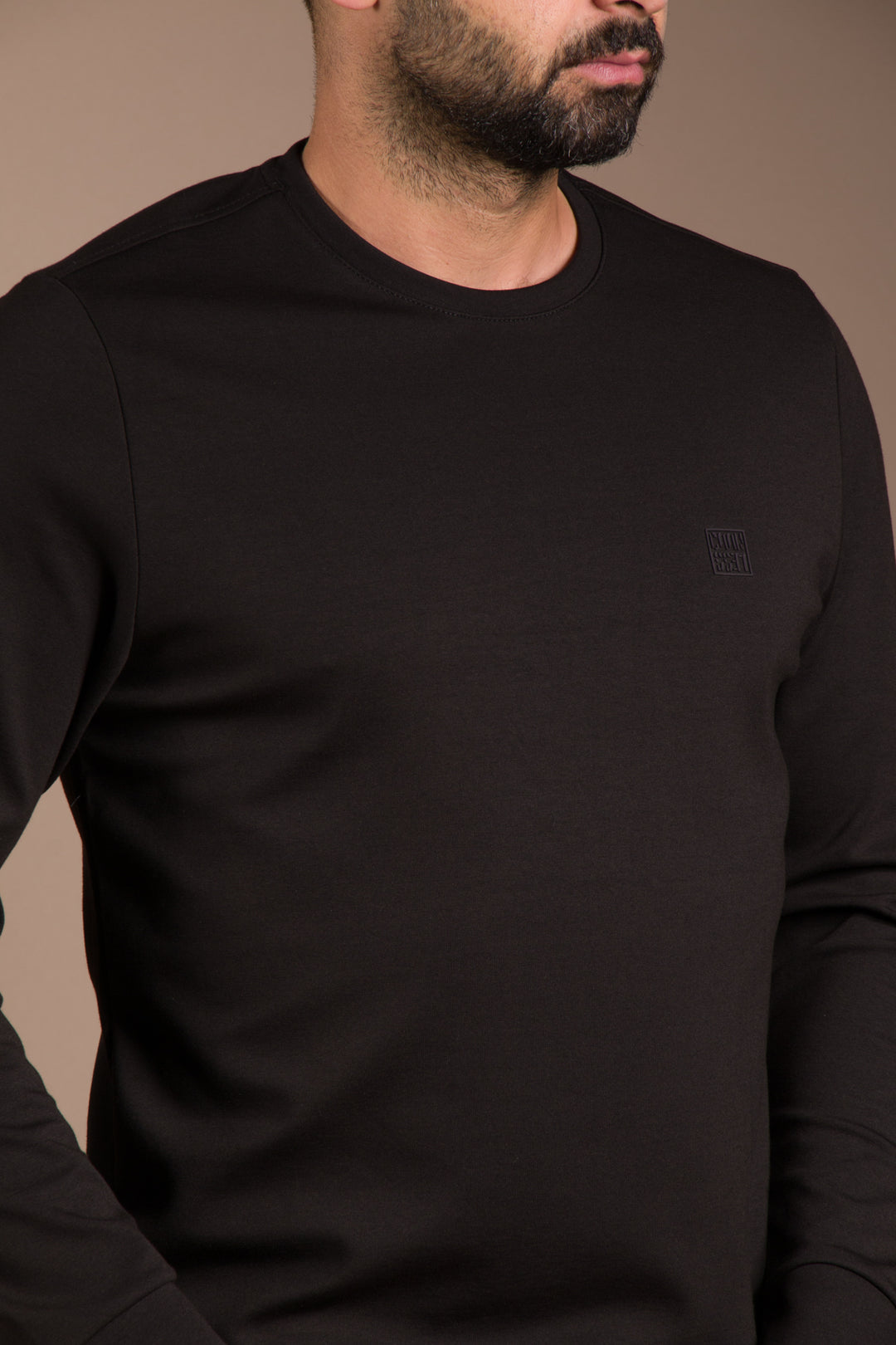 Siyah Soft Basic Sweatshirt