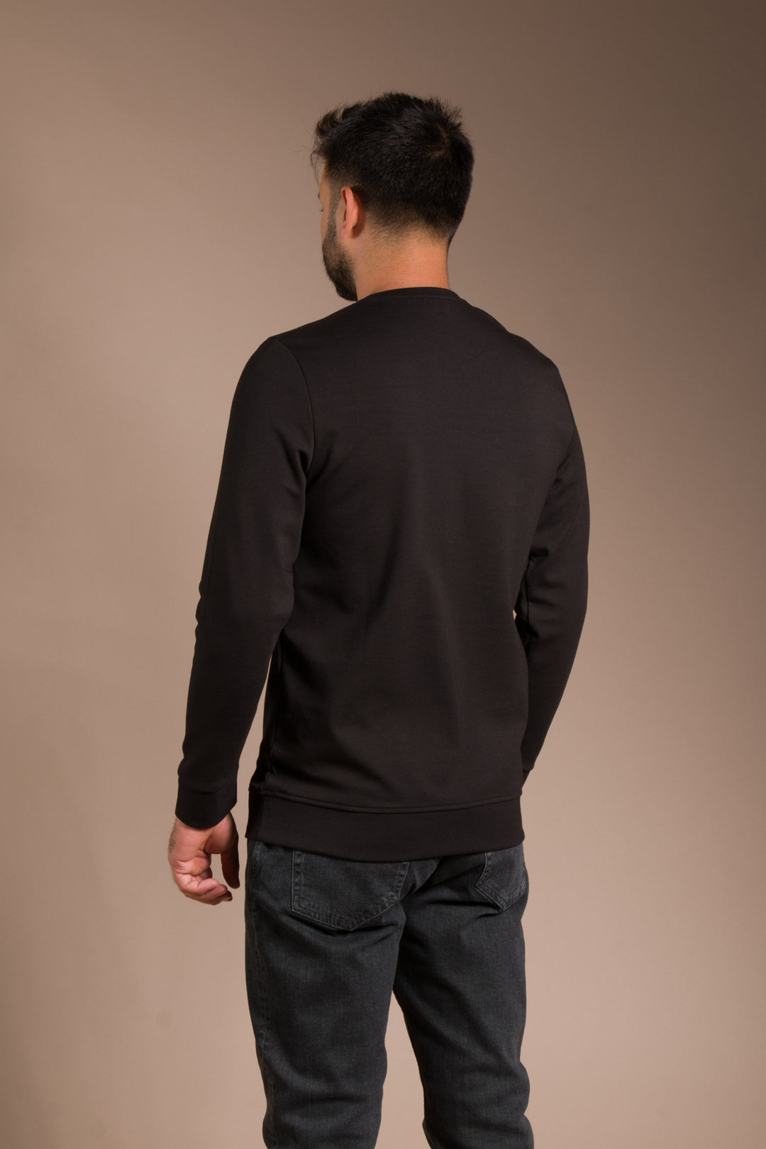 Siyah Soft Basic Sweatshirt