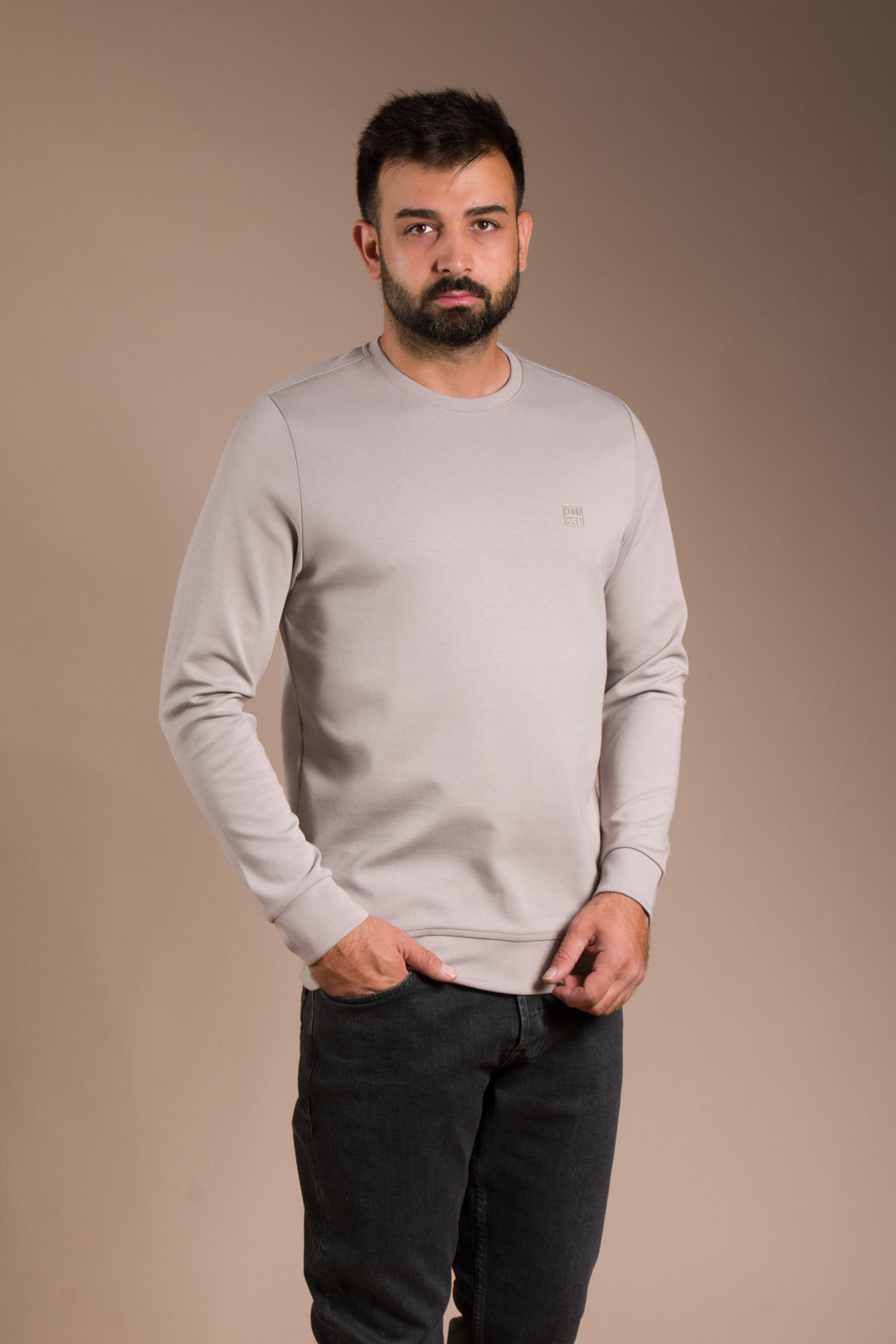 Gri Soft Basic Sweatshirt