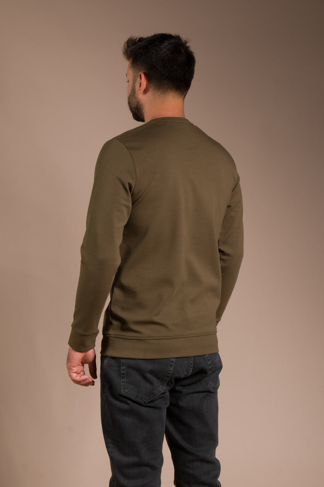 Haki Soft Basic Sweatshirt