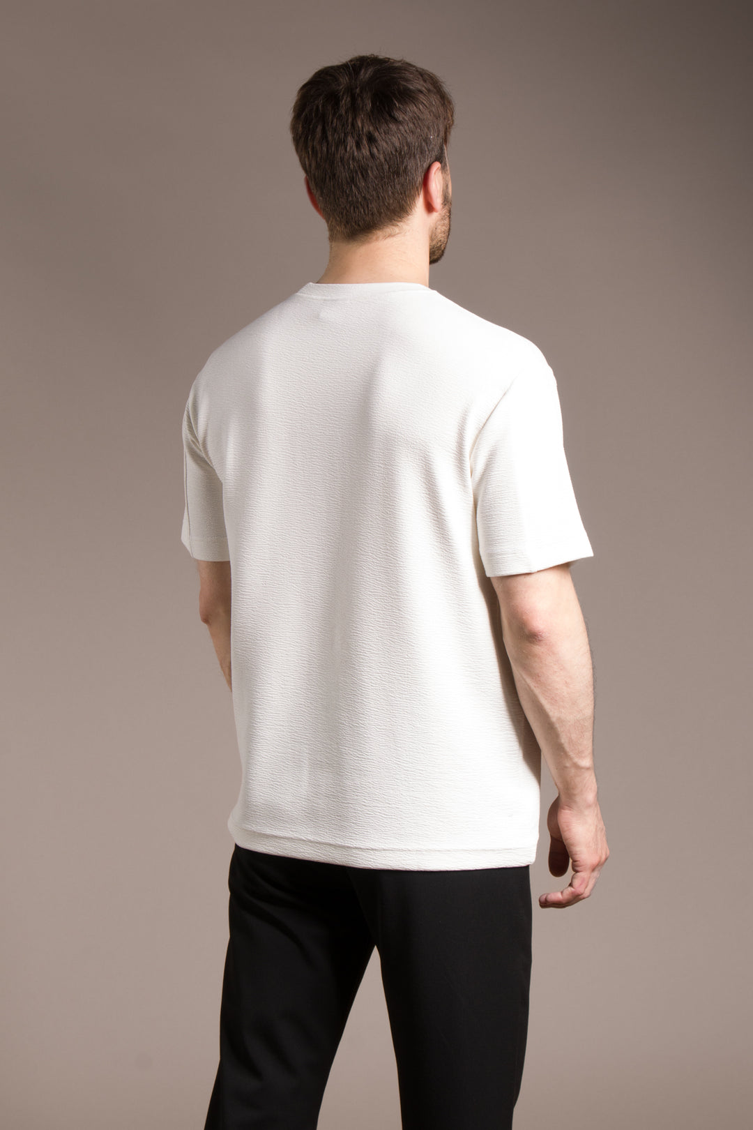 Dokulu Nakışlı Oversize T-Shirt