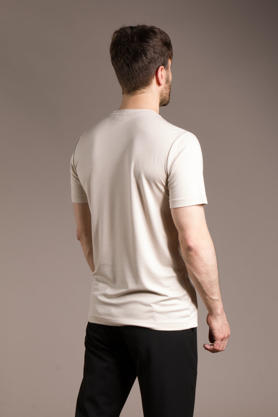 Parçalı Soft O Yaka T-Shirt