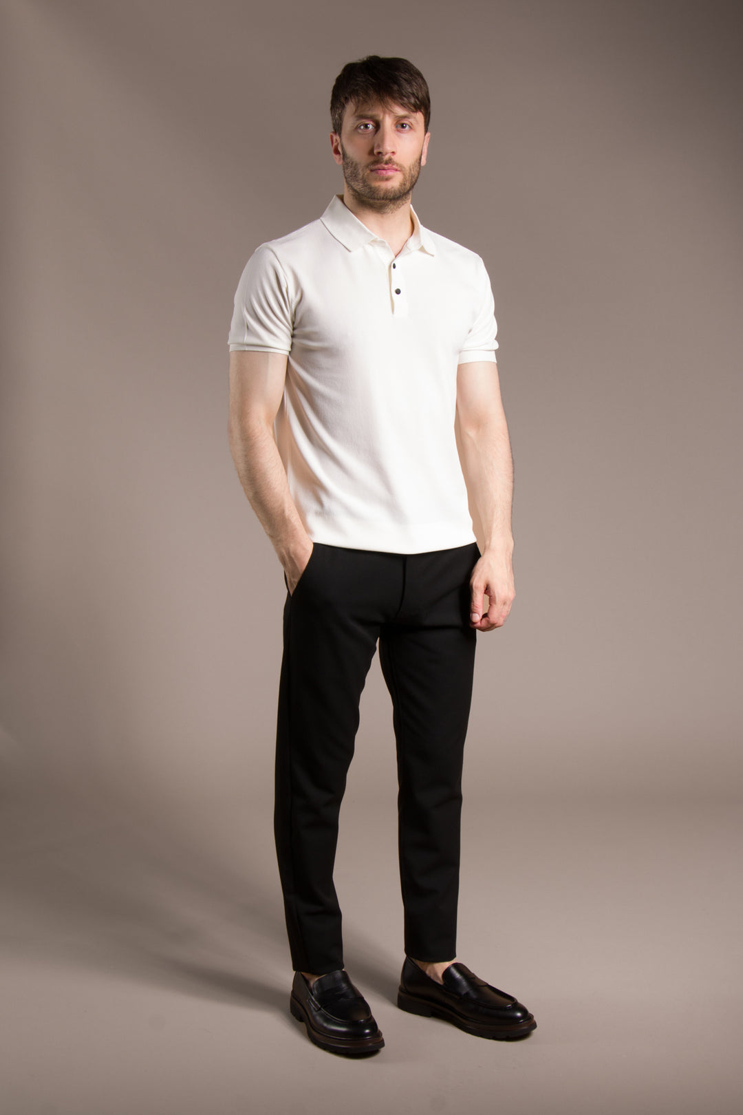 Rayon İplik Polo Basic T-Shirt