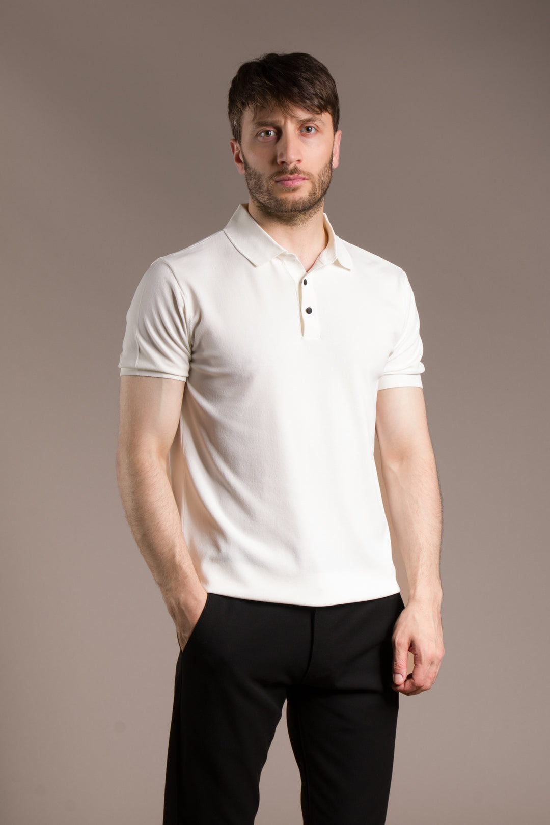 Rayon İplik Polo Basic T-Shirt