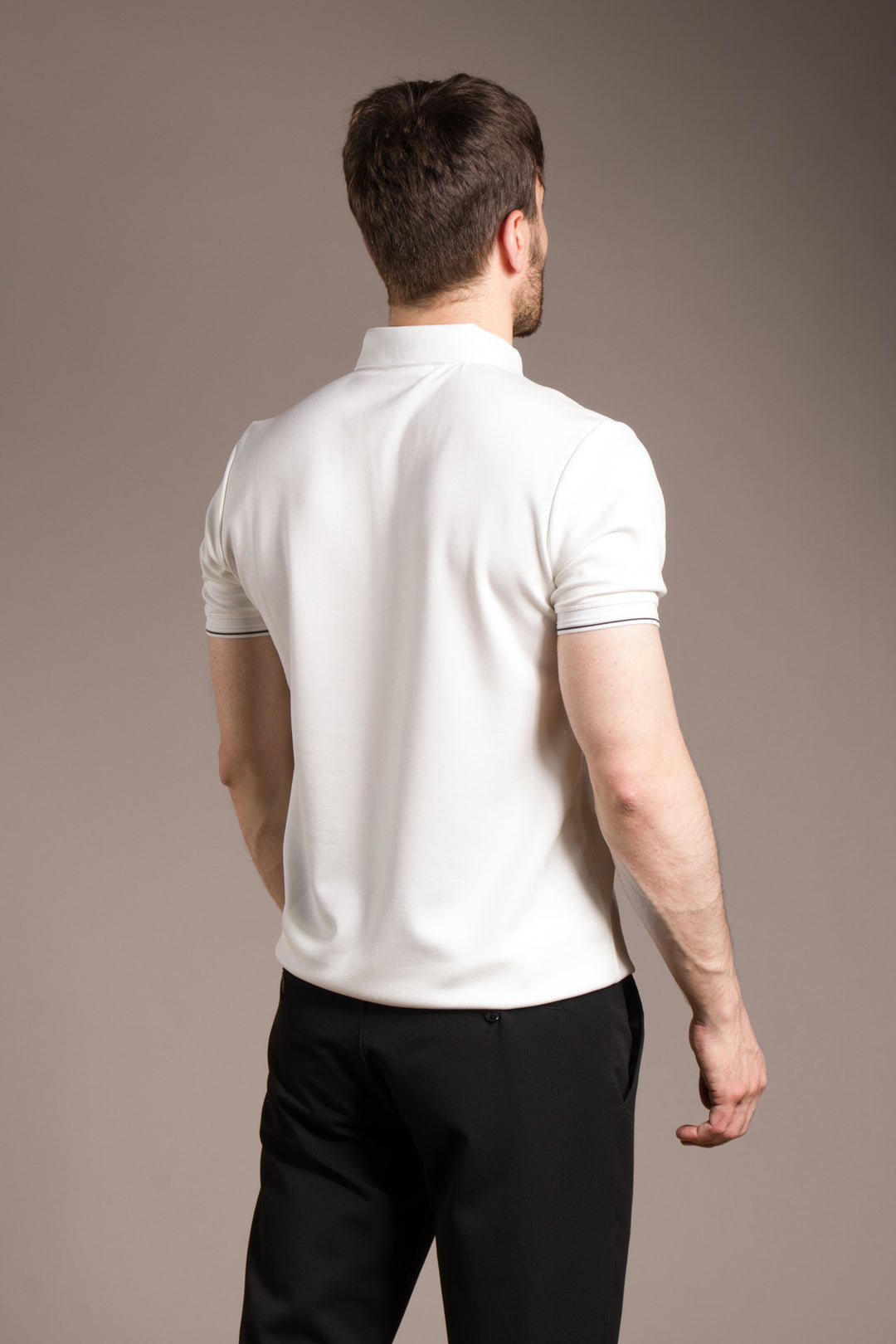 Omuz Detaylı Soft Polo T-Shirt