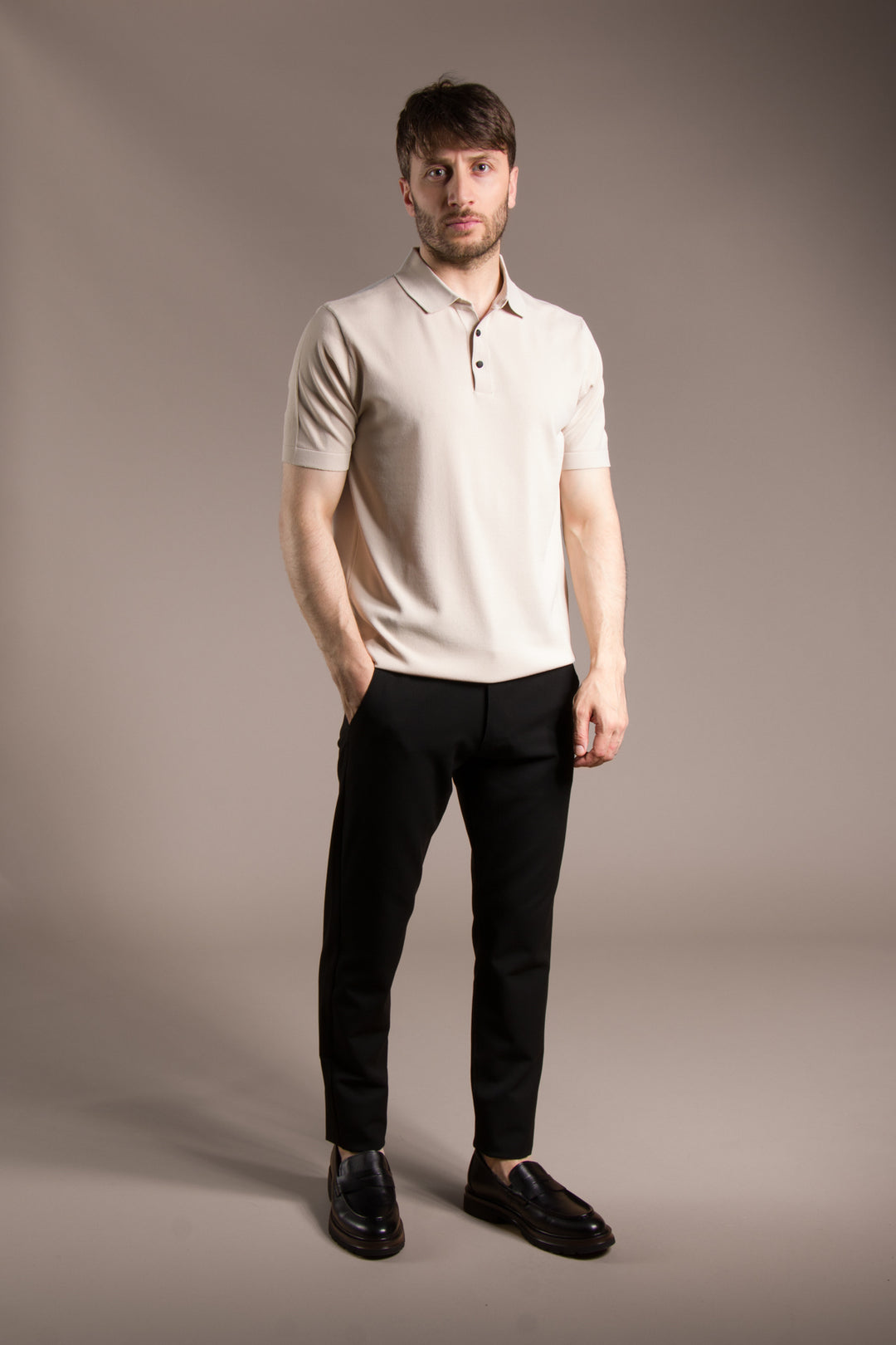 Rayon İplik Polo Basic T-Shirt