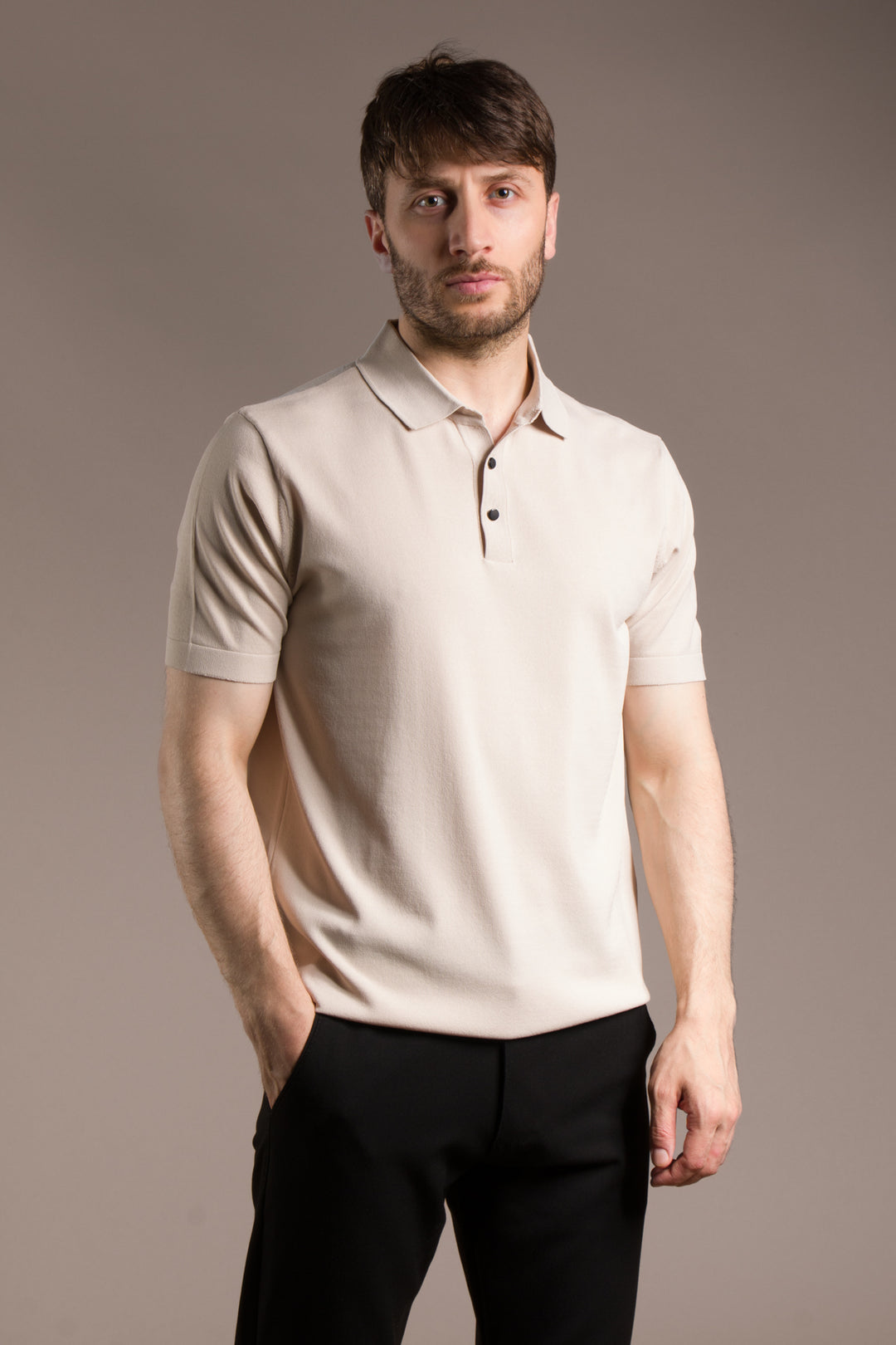 Rayon İplik Polo Basic T-Shirt