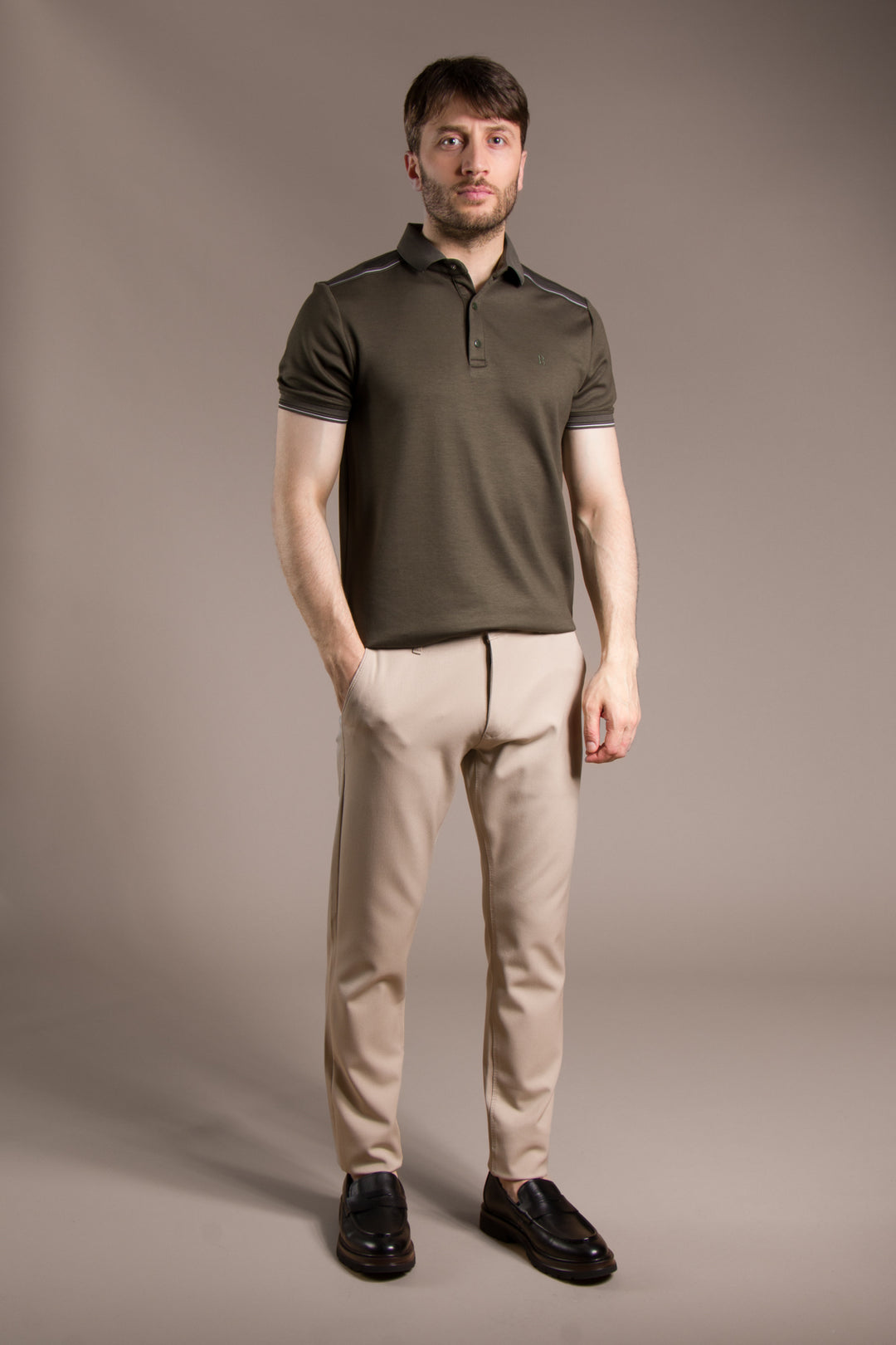 Omuz Detaylı Soft Polo T-Shirt