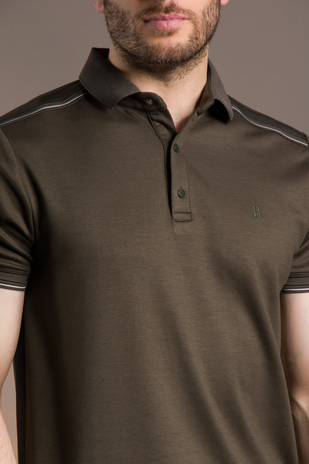 Omuz Detaylı Soft Polo T-Shirt