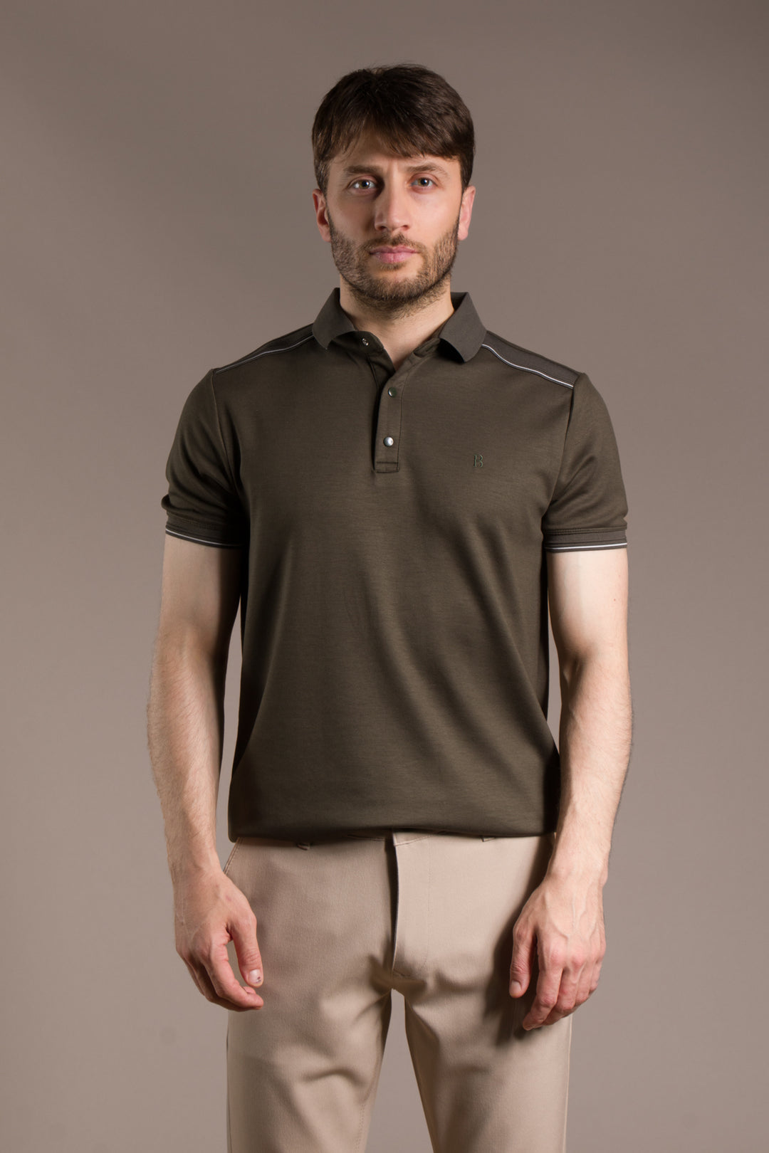 Omuz Detaylı Soft Polo T-Shirt