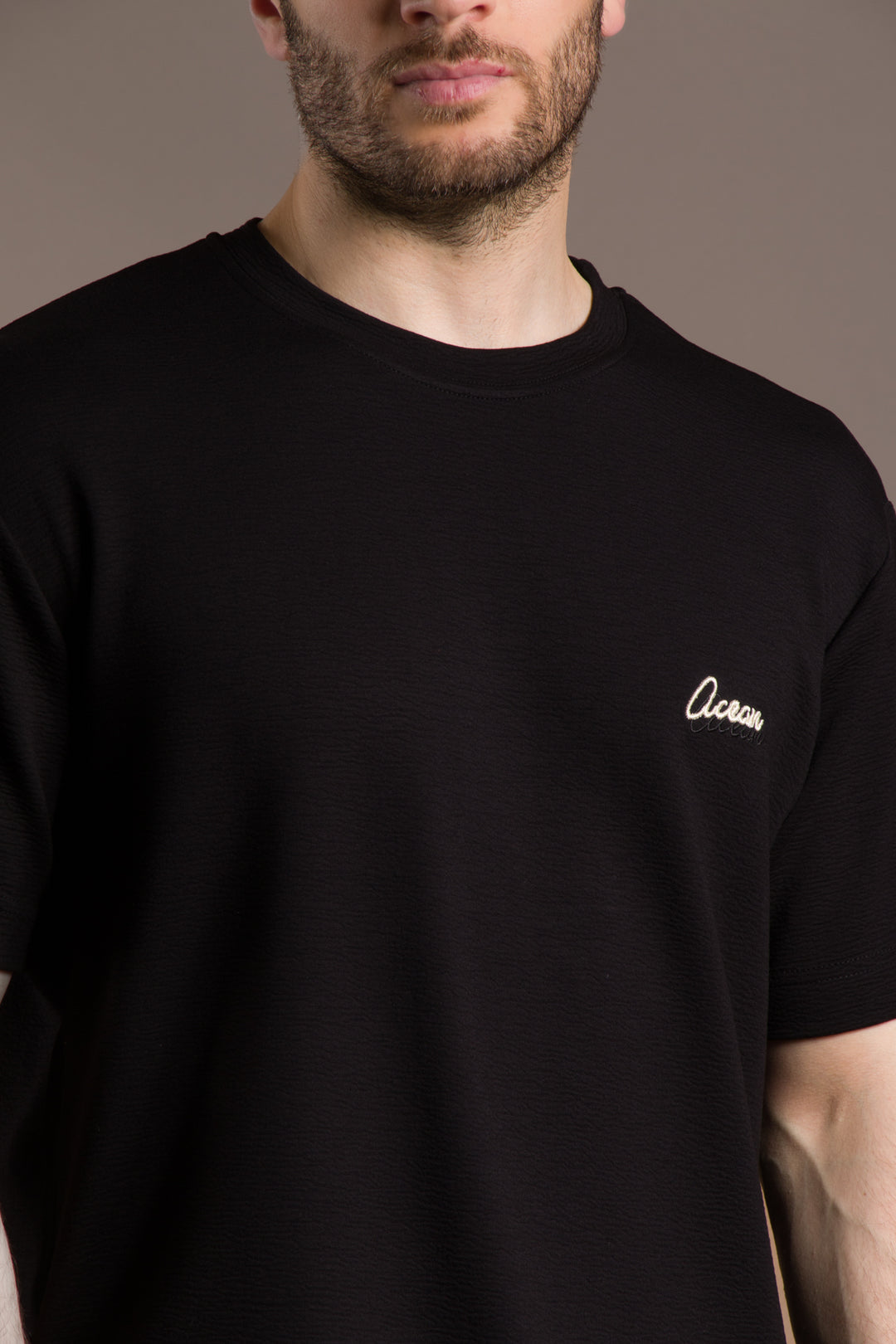 Dokulu Nakışlı Oversize T-Shirt