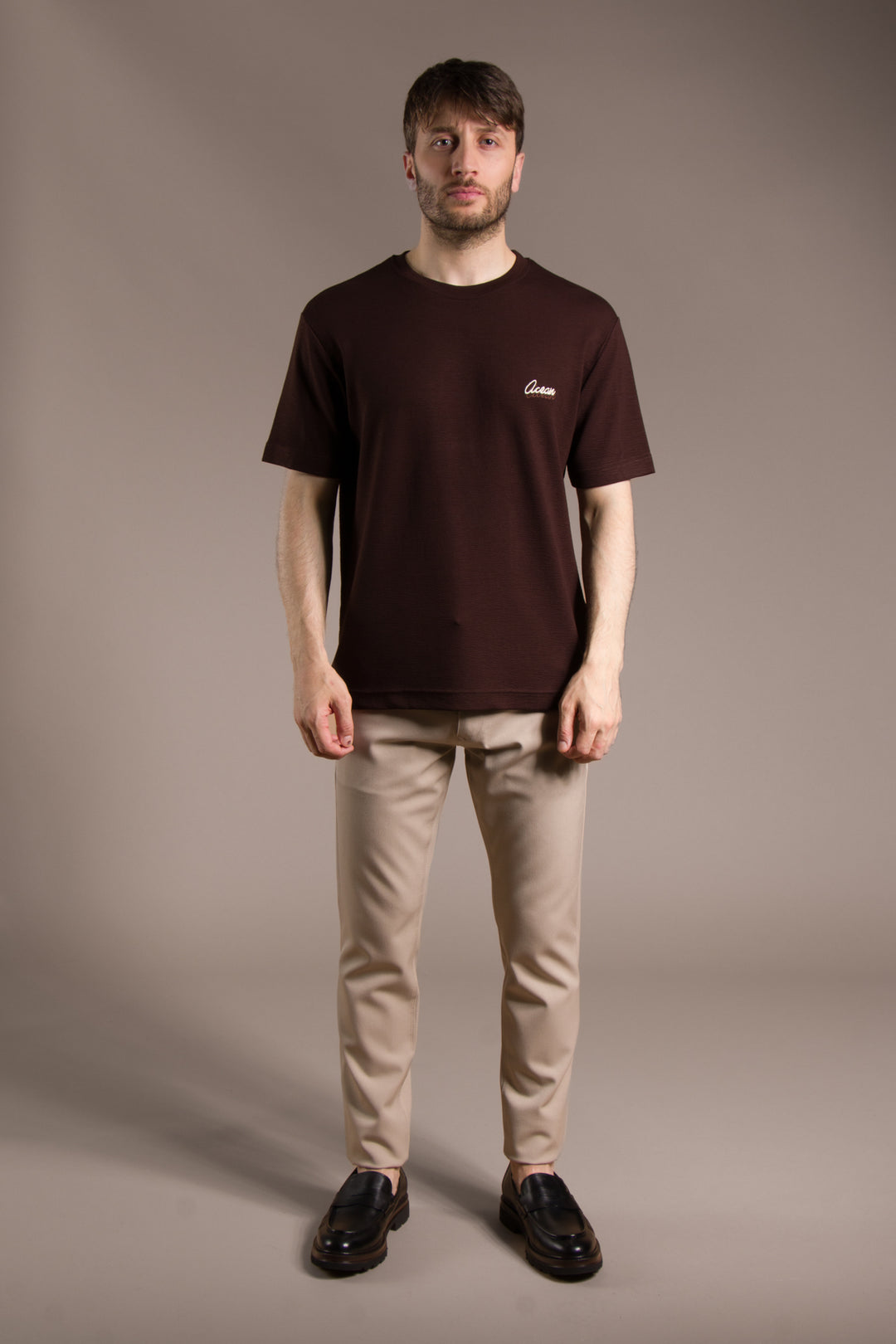 Dokulu Nakışlı Oversize T-Shirt