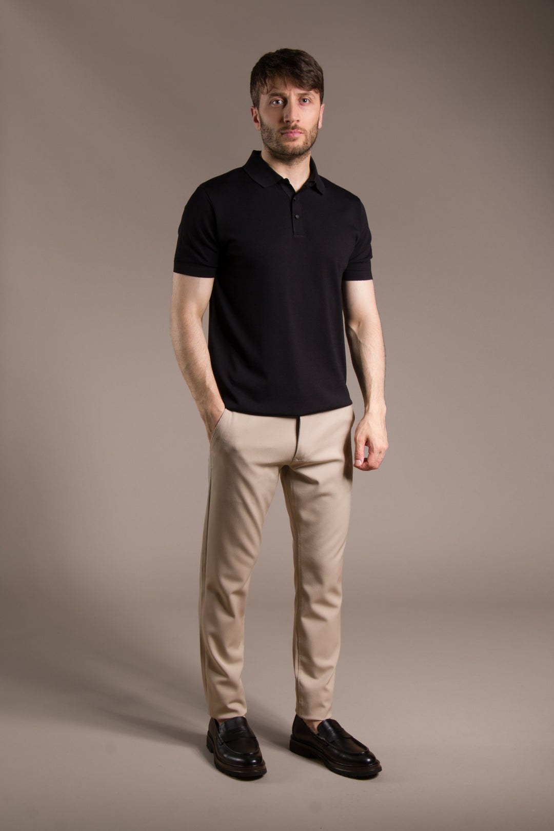 Rayon İplik Polo Basic T-Shirt