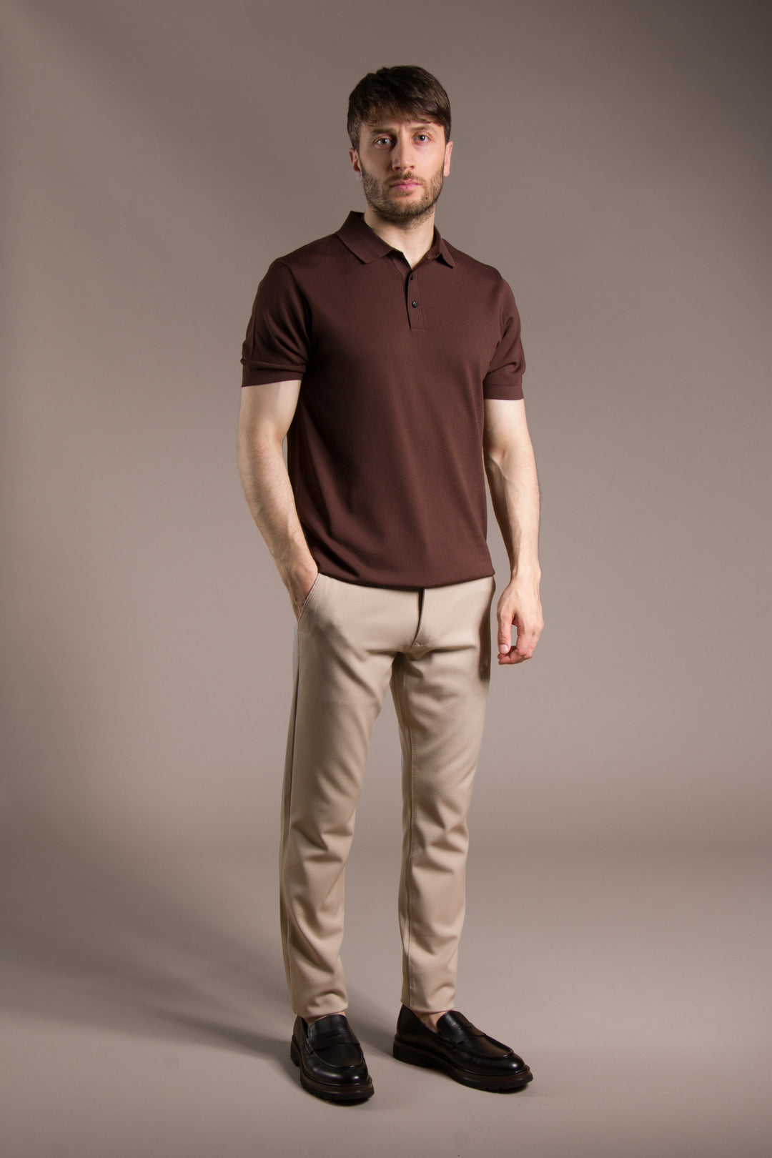 Rayon İplik Polo Basic T-Shirt