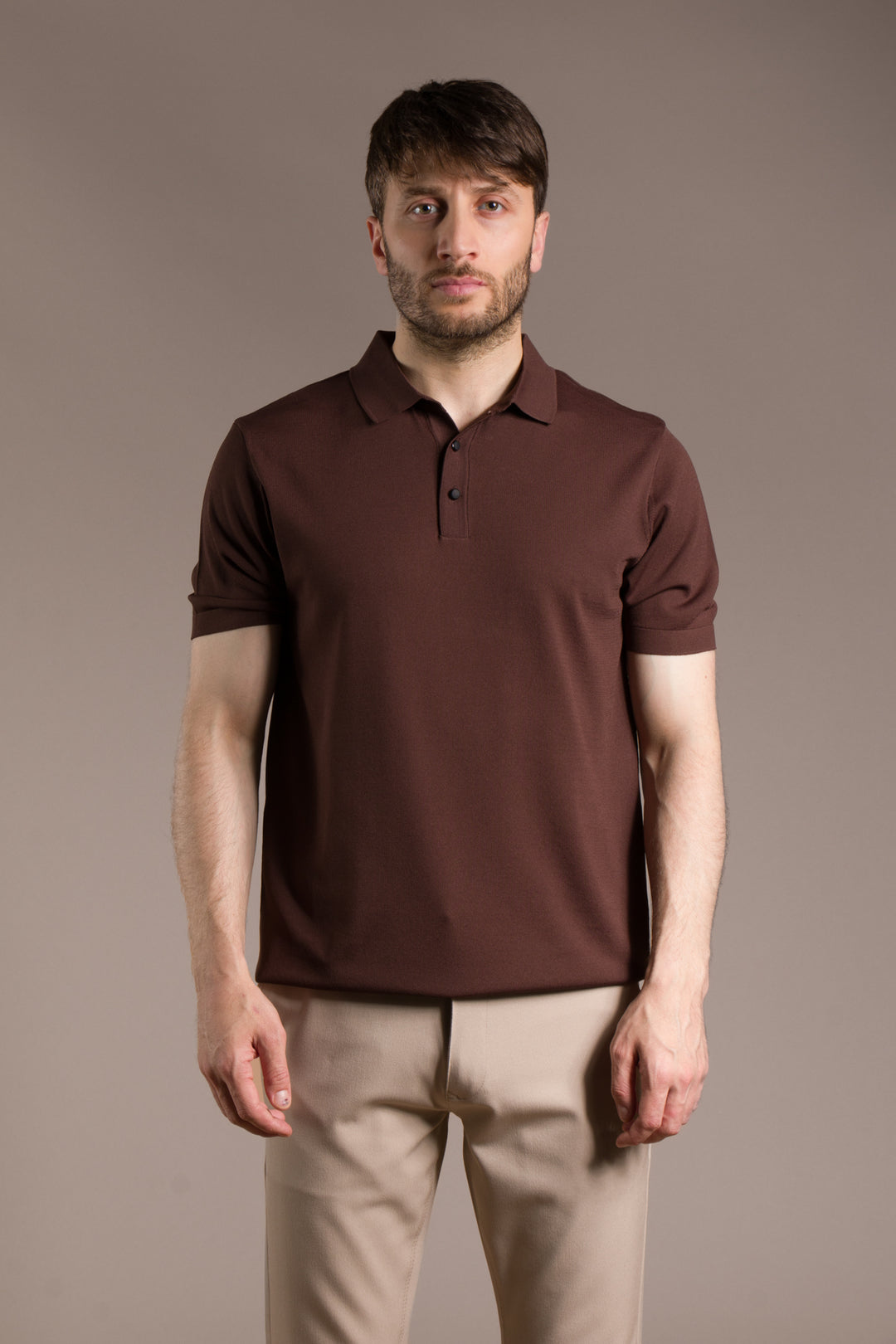 Rayon İplik Polo Basic T-Shirt