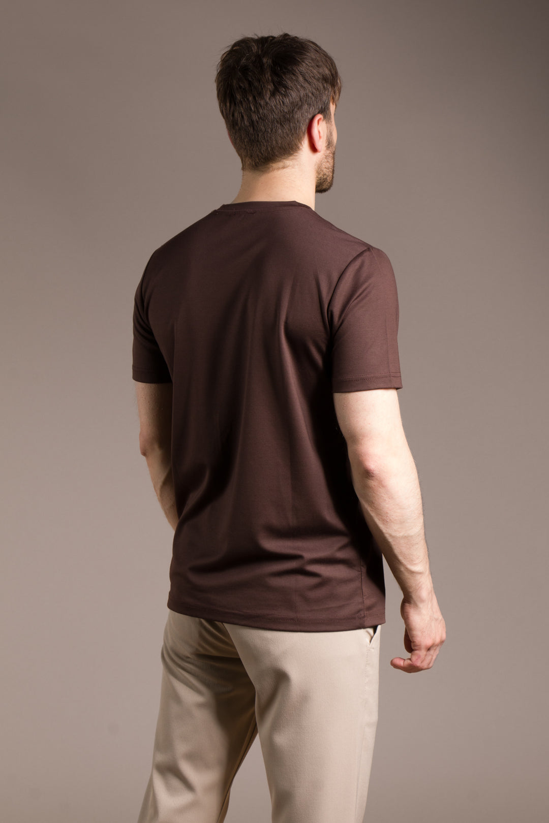 Parçalı Soft O Yaka T-Shirt
